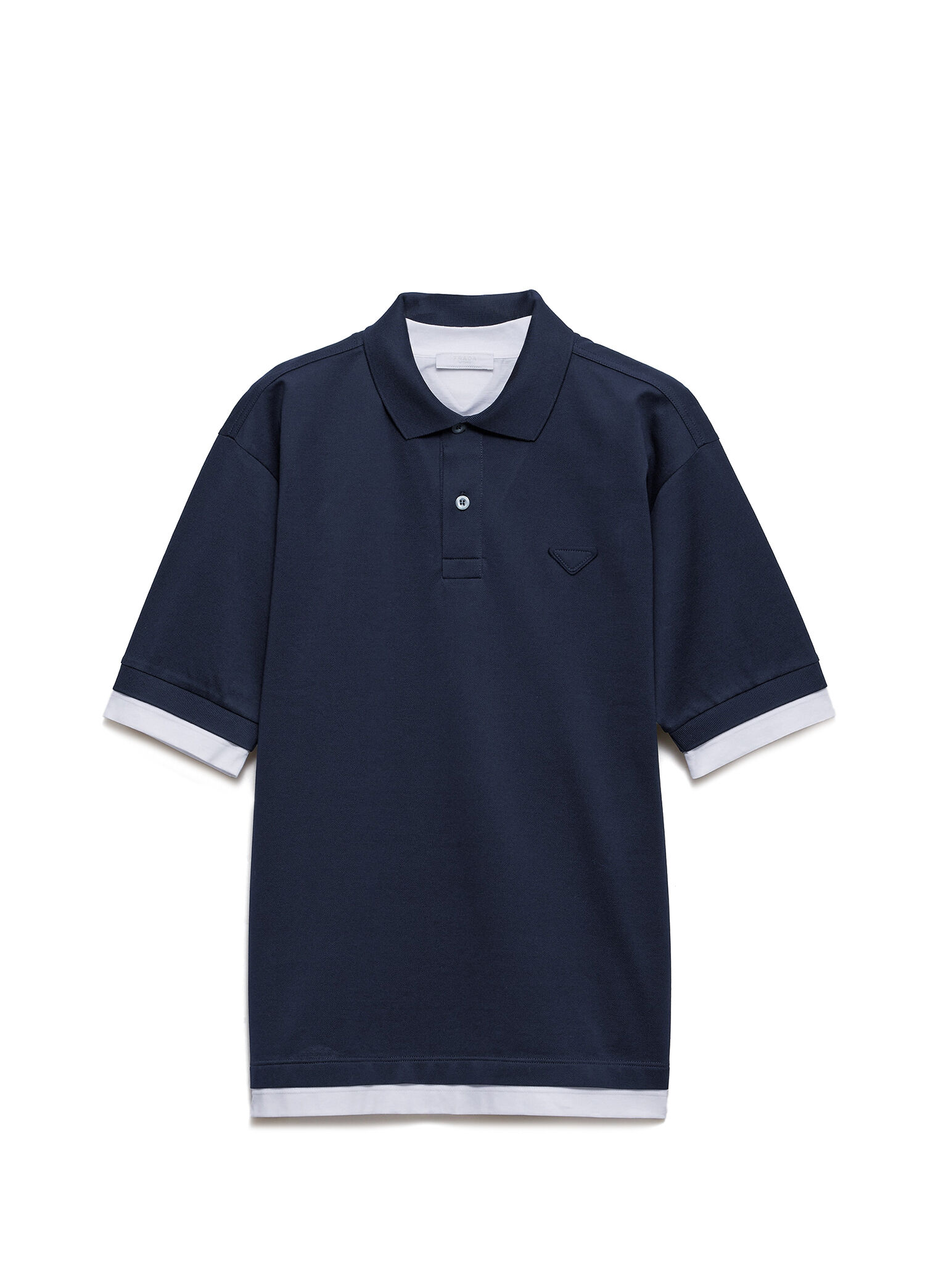 Mavi Pamuklu Polo Yaka Kısa Kollu Erkek T-Shirt