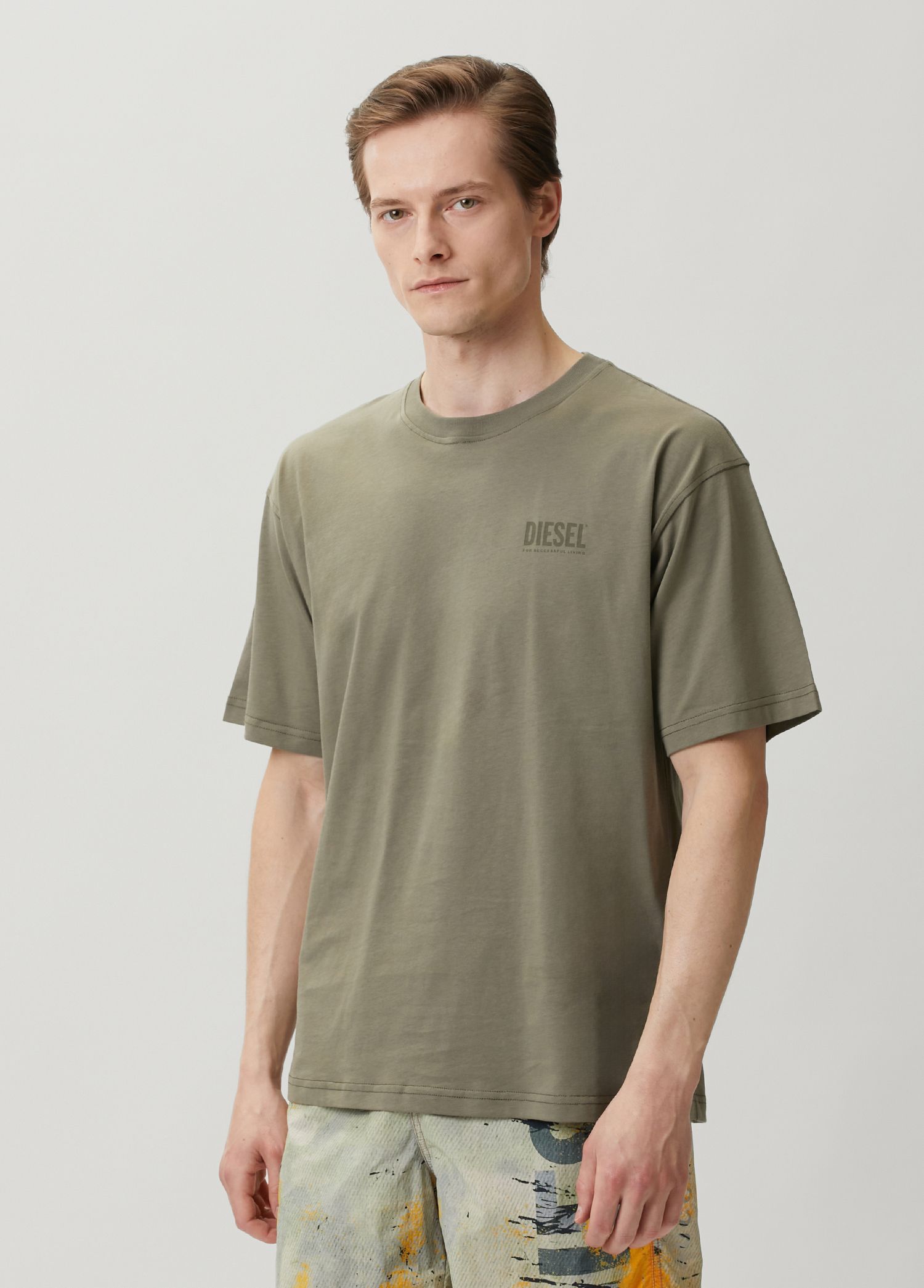 Diesel Yeşil Erkek Boxt Yeşil Baskılı T-shirt 1961405 | Beymen