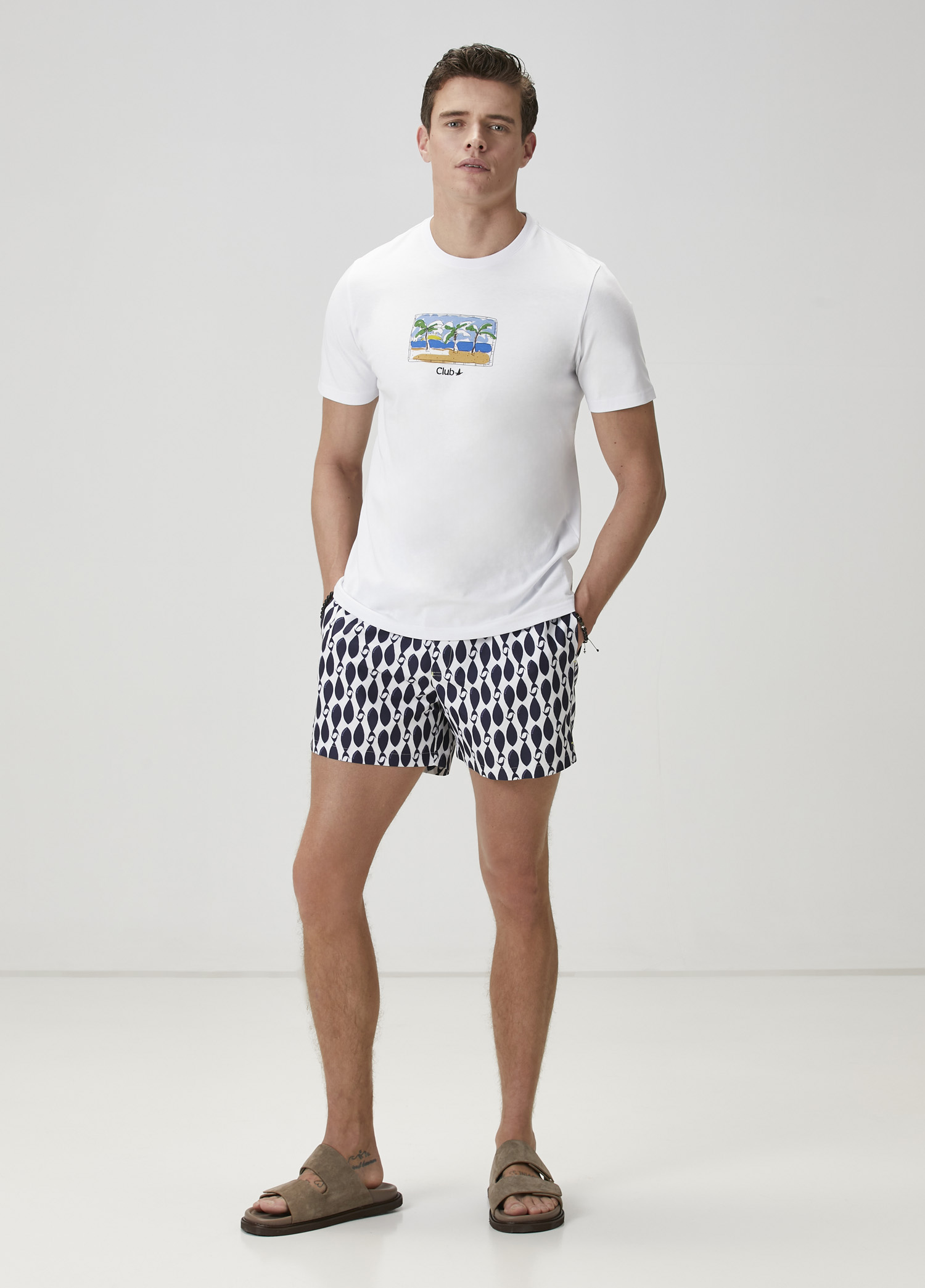 Beyaz Baskılı T-shirt_2