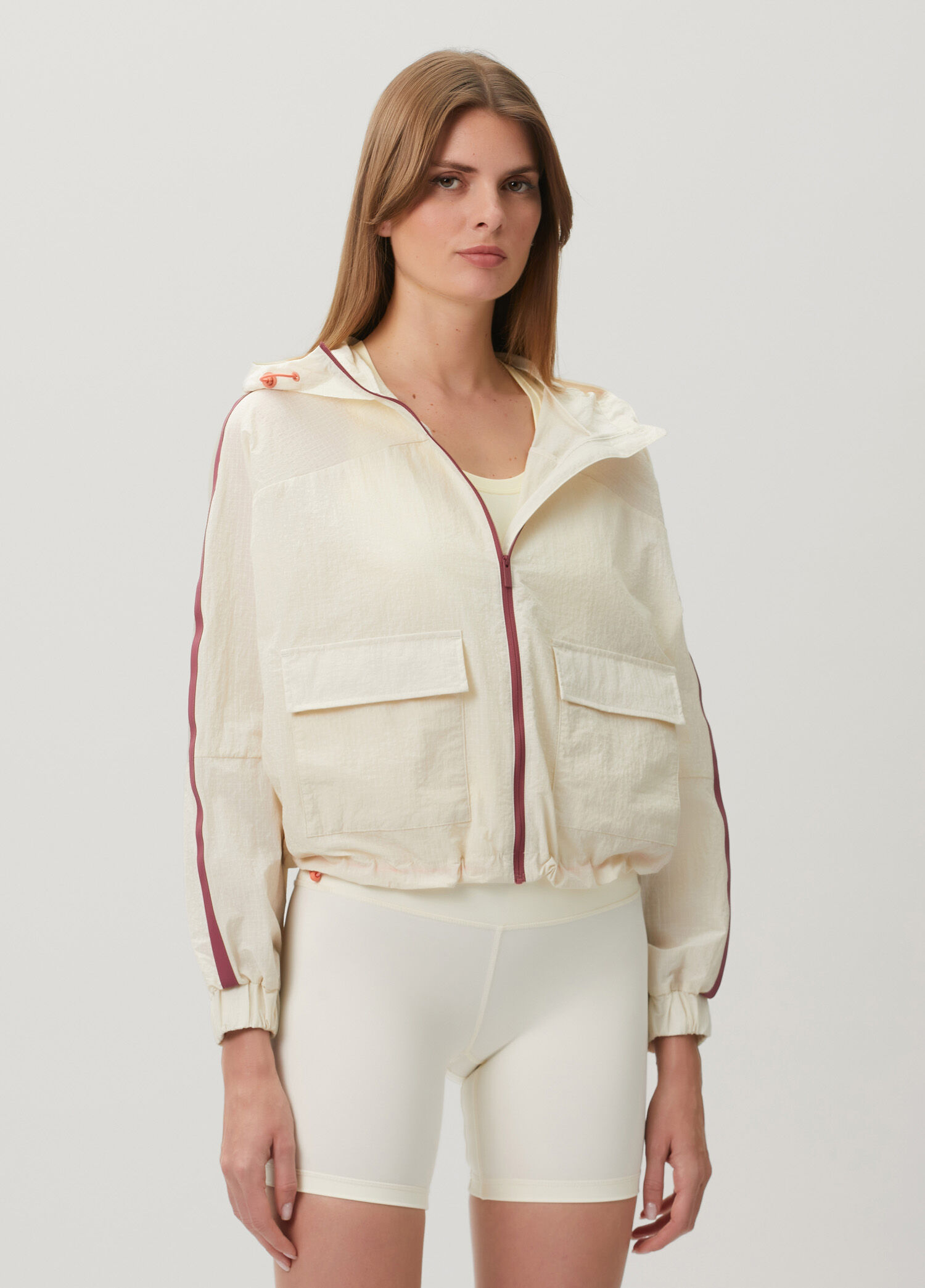 Ripstop Patch Pocket Lightweight Bej Ceket