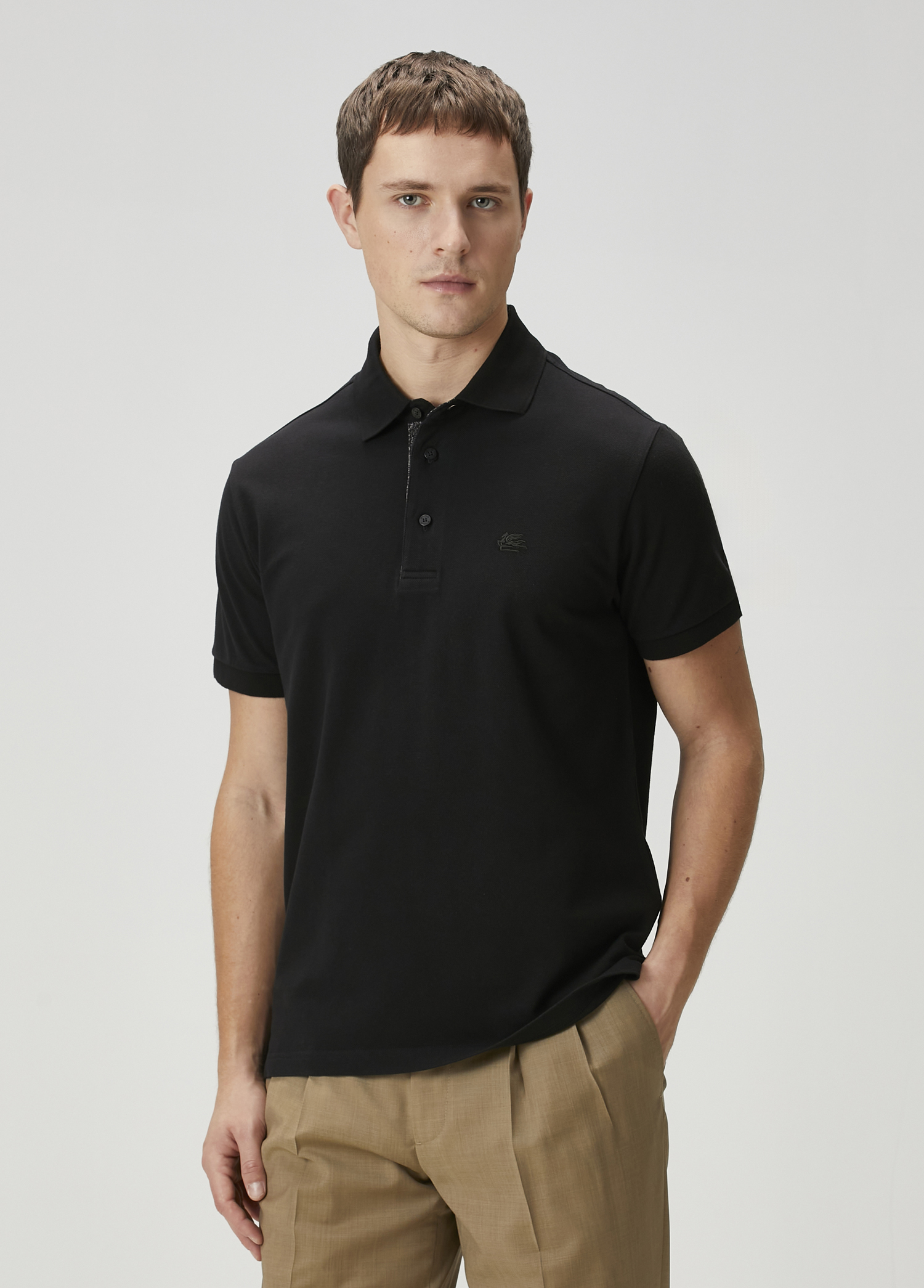 Siyah Polo Yaka T-shirt