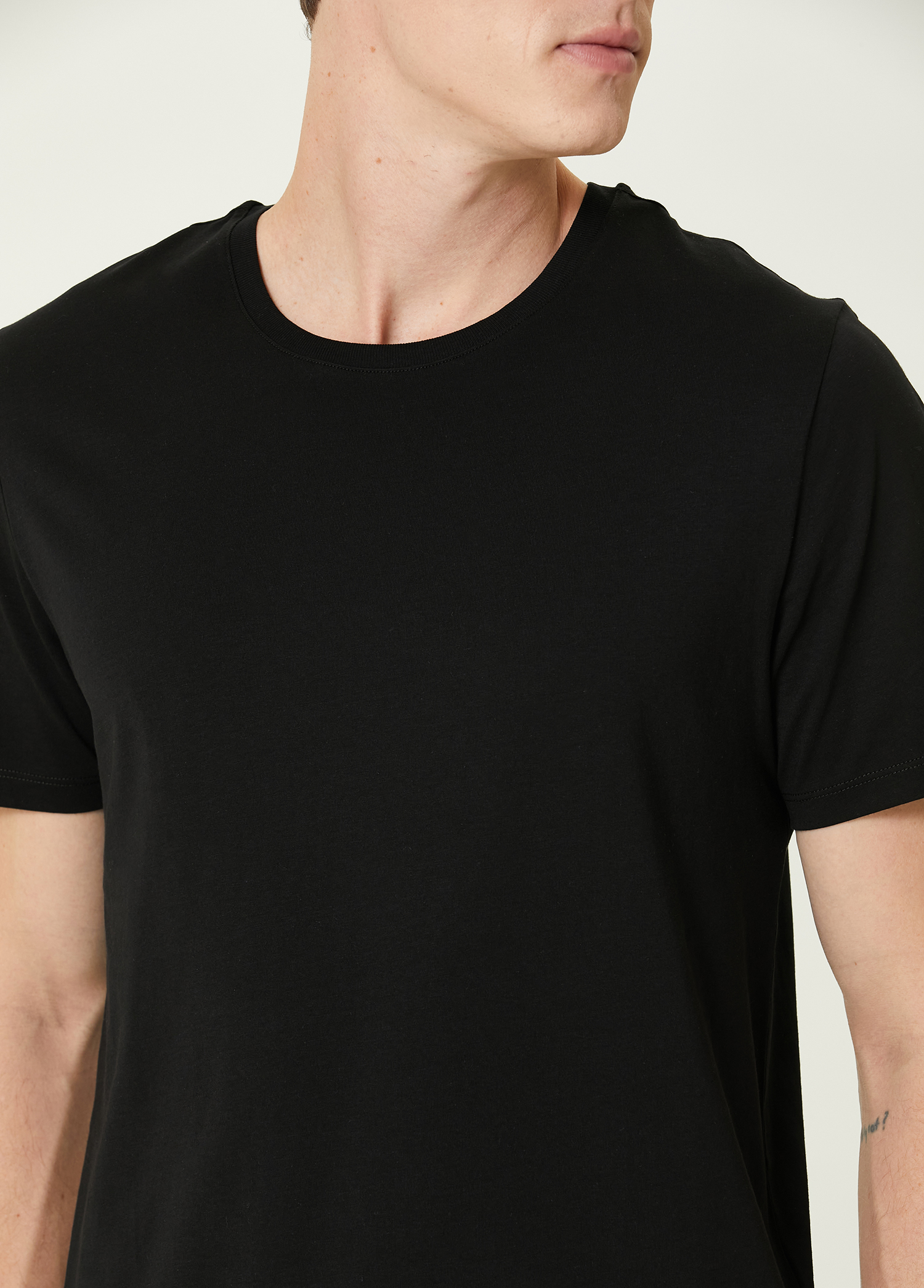 Siyah Basic T-shirt_5