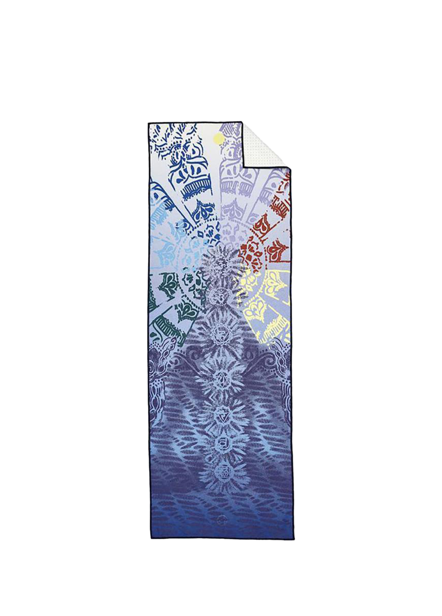 Yogitoes® Chakra Print Blue Yoga Mat Havlusu 172x61 cm