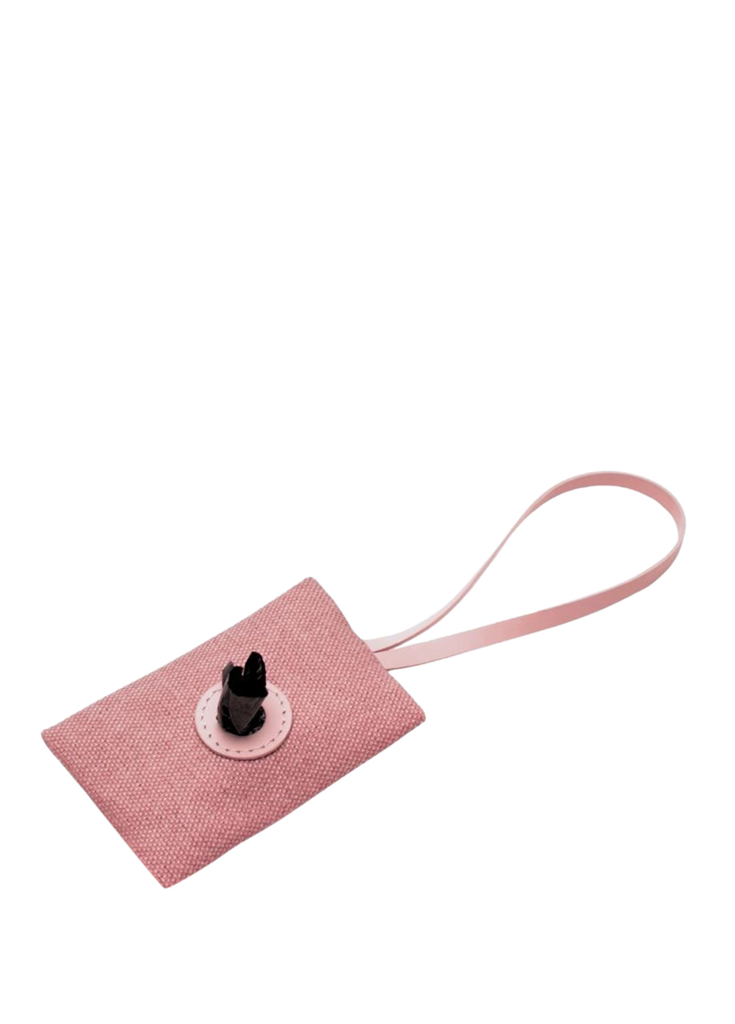 Pembe Deri Kanvas Köpek İhtiyaç Çantası