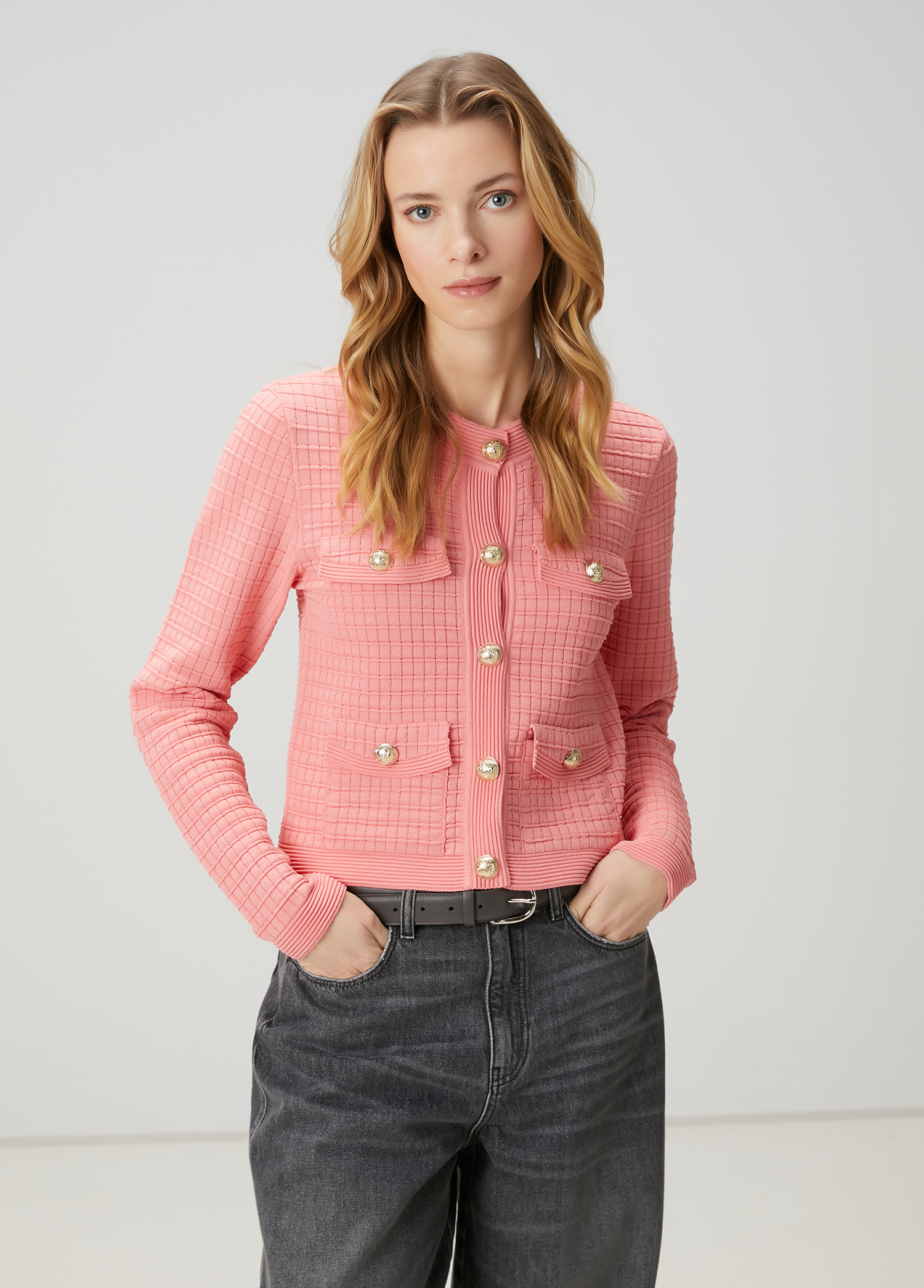 Pembe Triko Ceket_3