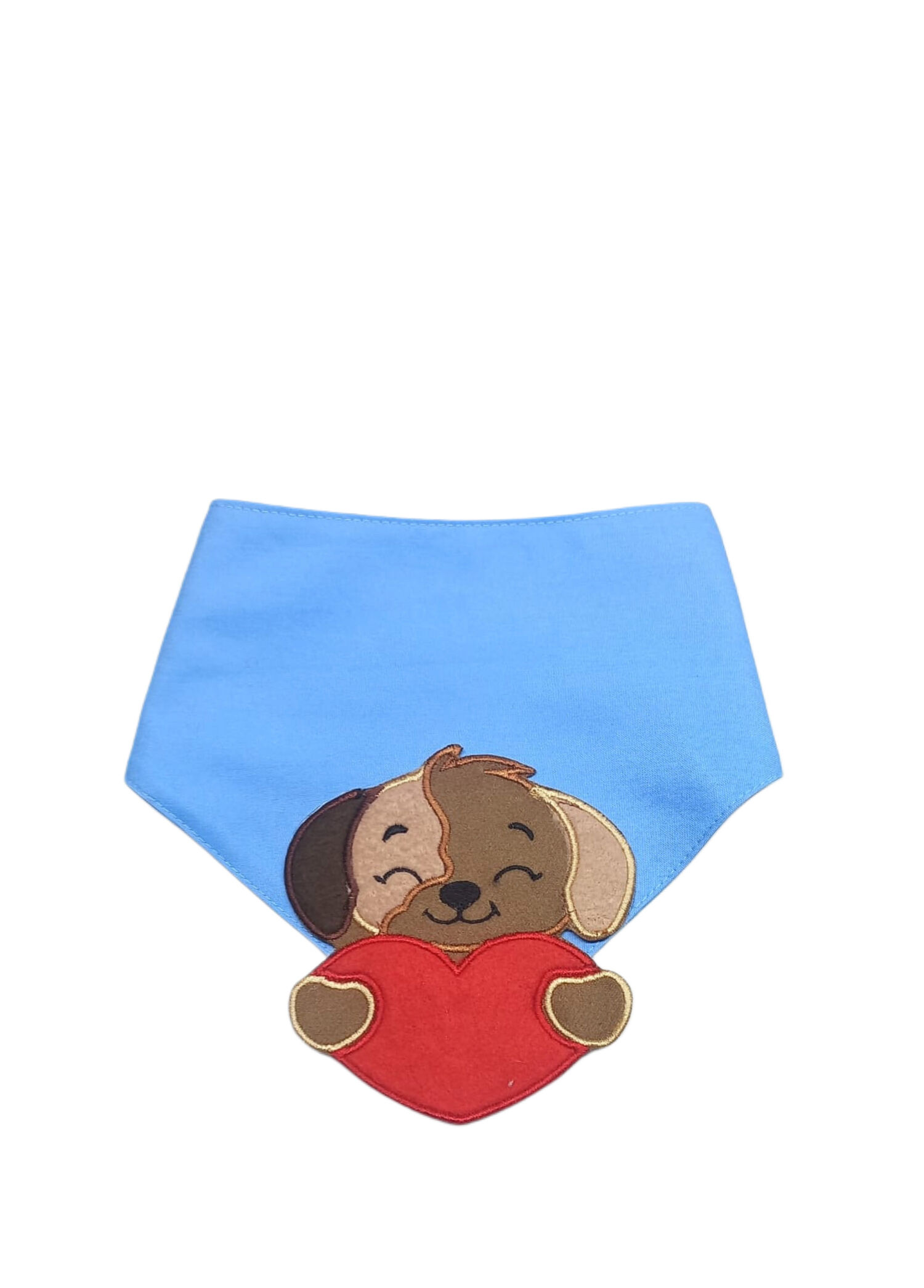Nakışlı Mavi Küçük Irk Köpek ve Kedi Bandana