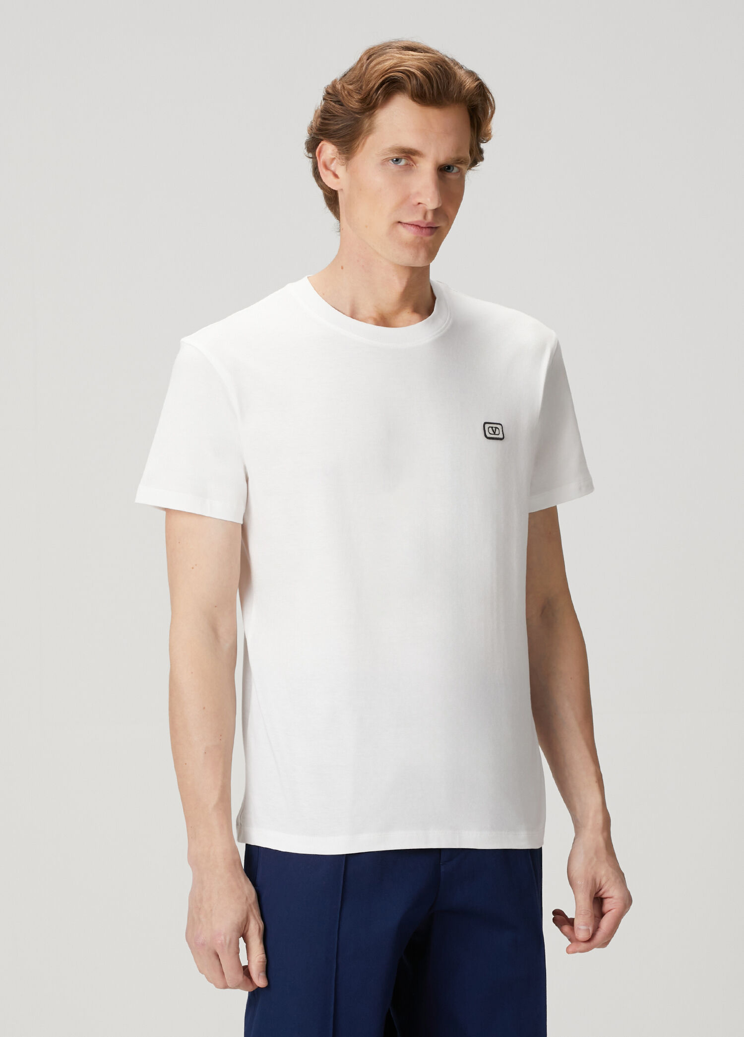 Valentino Beyaz Erkek Beyaz Logo Detaylı T-shirt 1886723 | Beymen