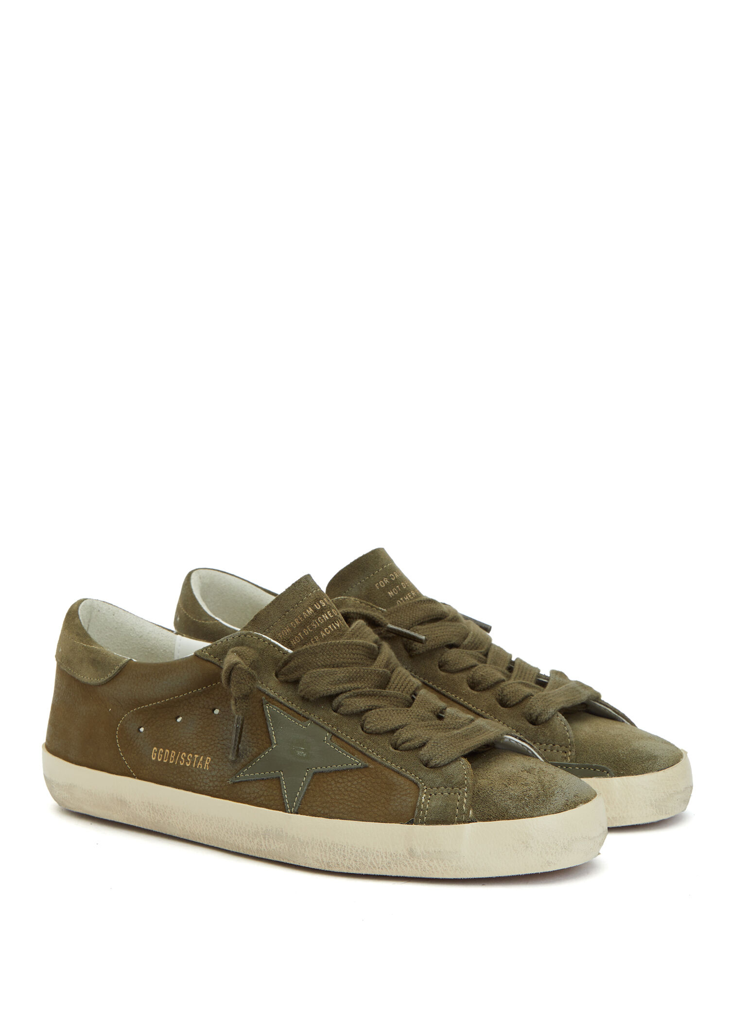 Golden Goose Haki Erkek Super Star Haki Erkek Süet Sneaker 1897031