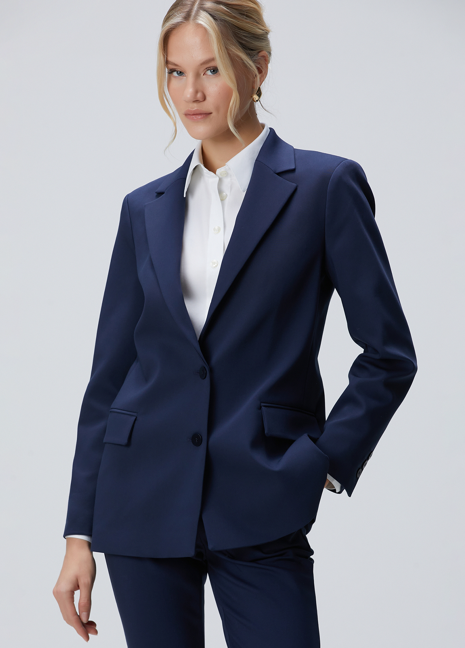 Lacivert Blazer Ceket