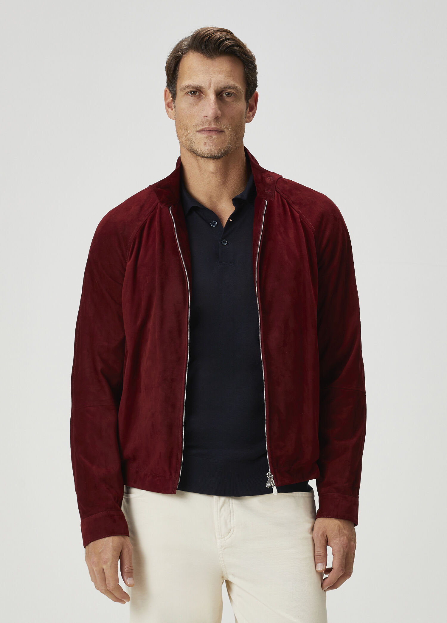 Bordo Süet Mont