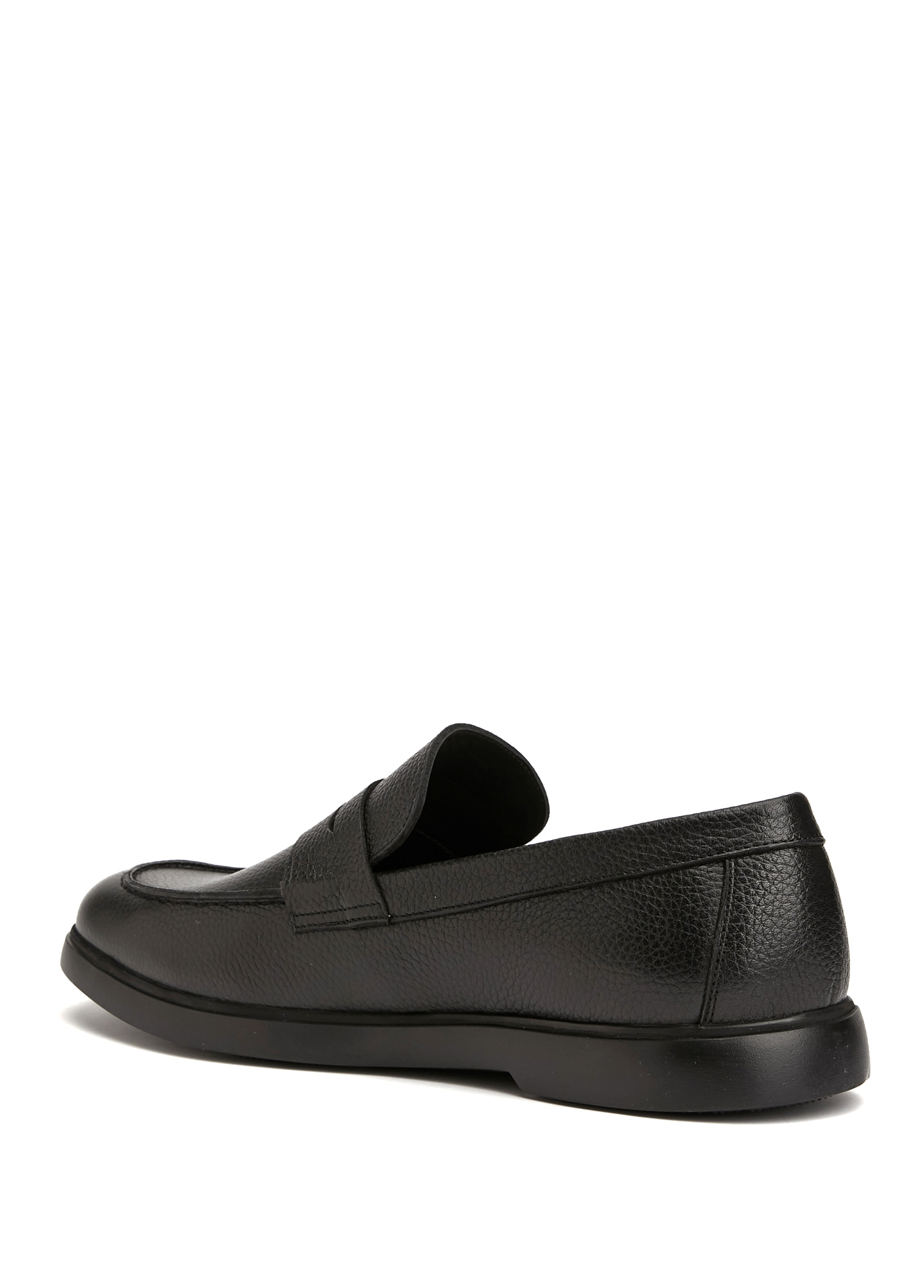 Siyah Erkek Deri Loafer_2