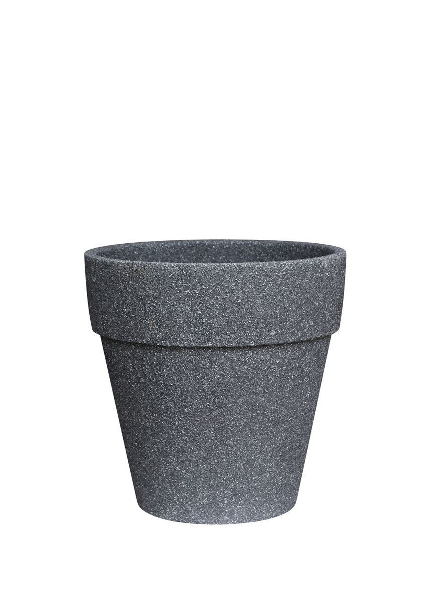 Cumba Selection - Polystone Siyah Saksı - Siyah