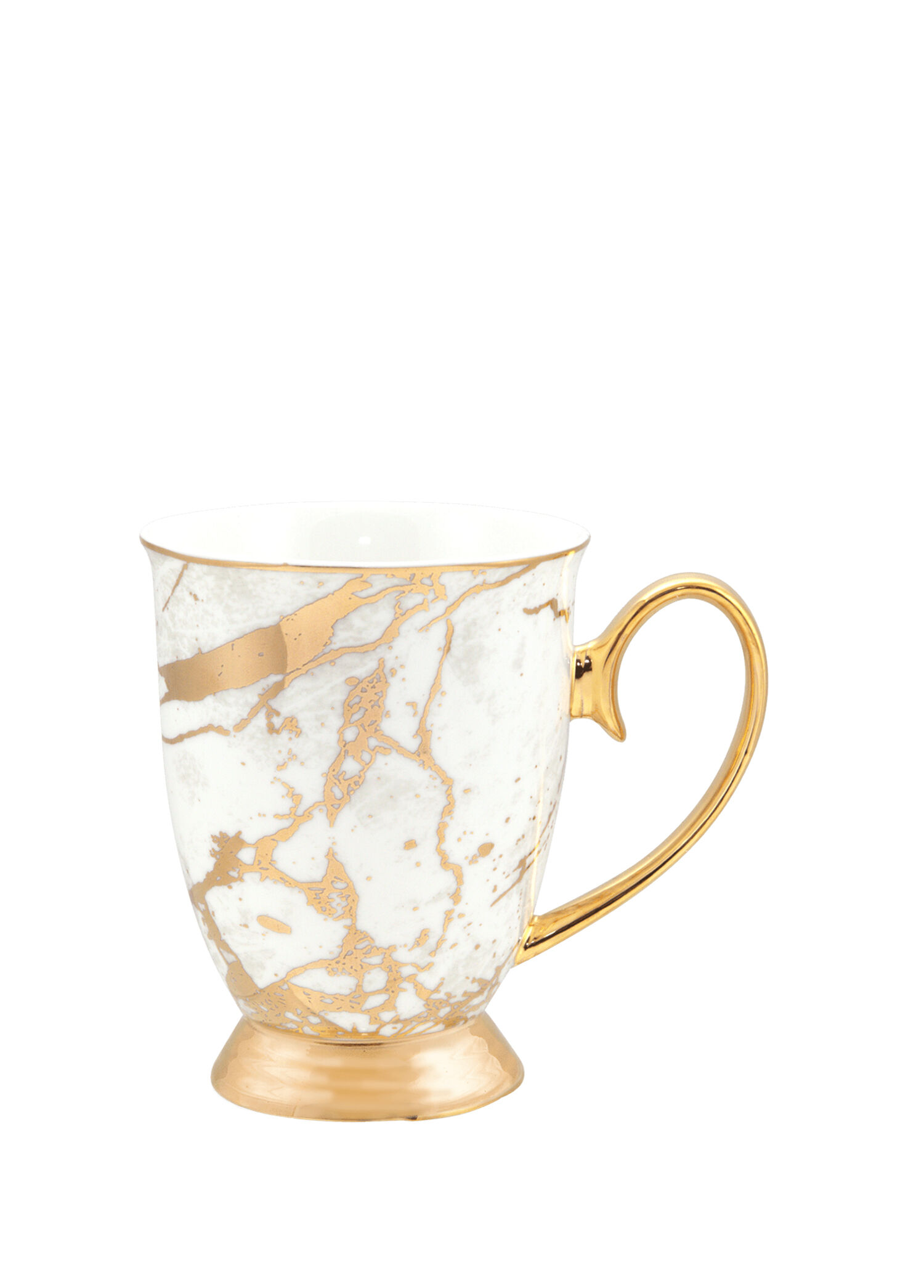 White Celestite 24 Carat Gold Plated Mug