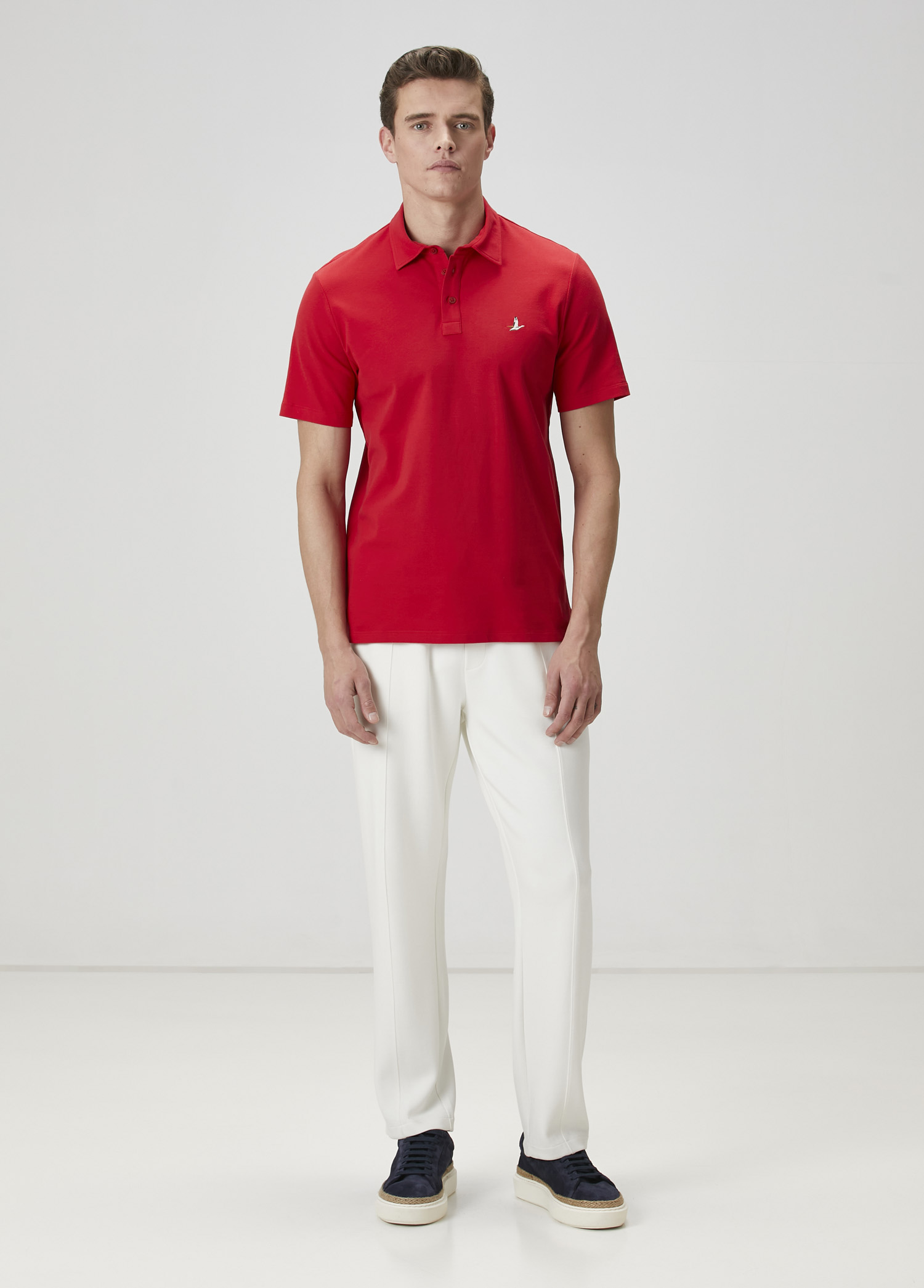 Comfort Fit Kırmızı Polo Yaka T-shirt_2