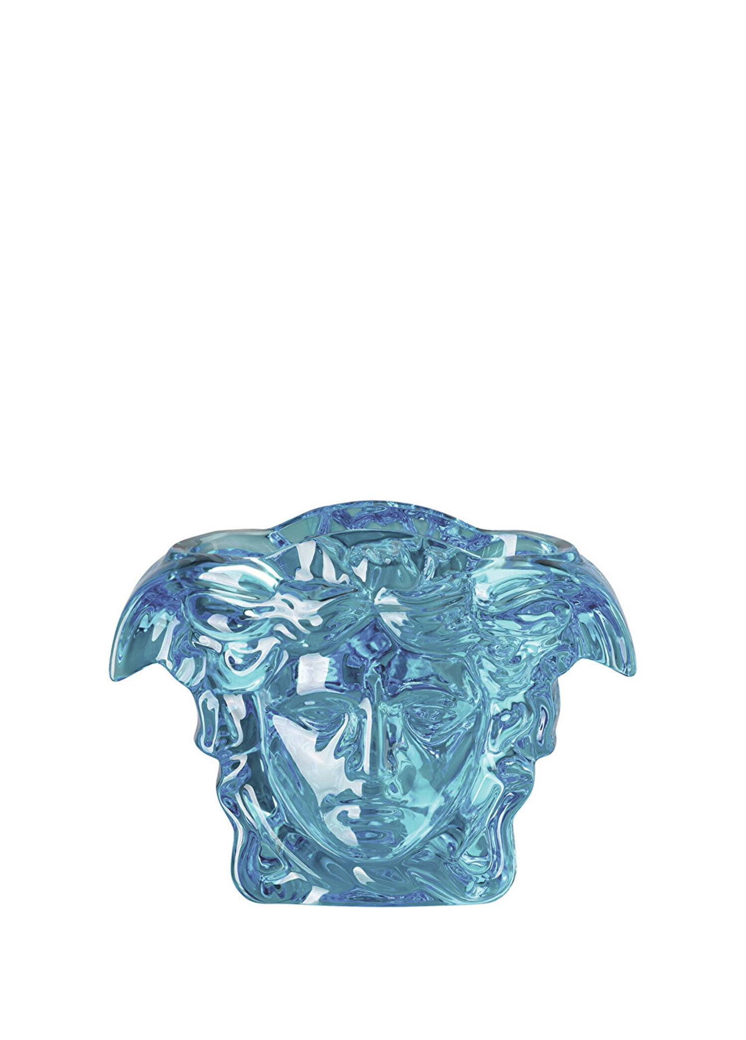 Medusa Grande Mavi Kristal Vazo 19 cm