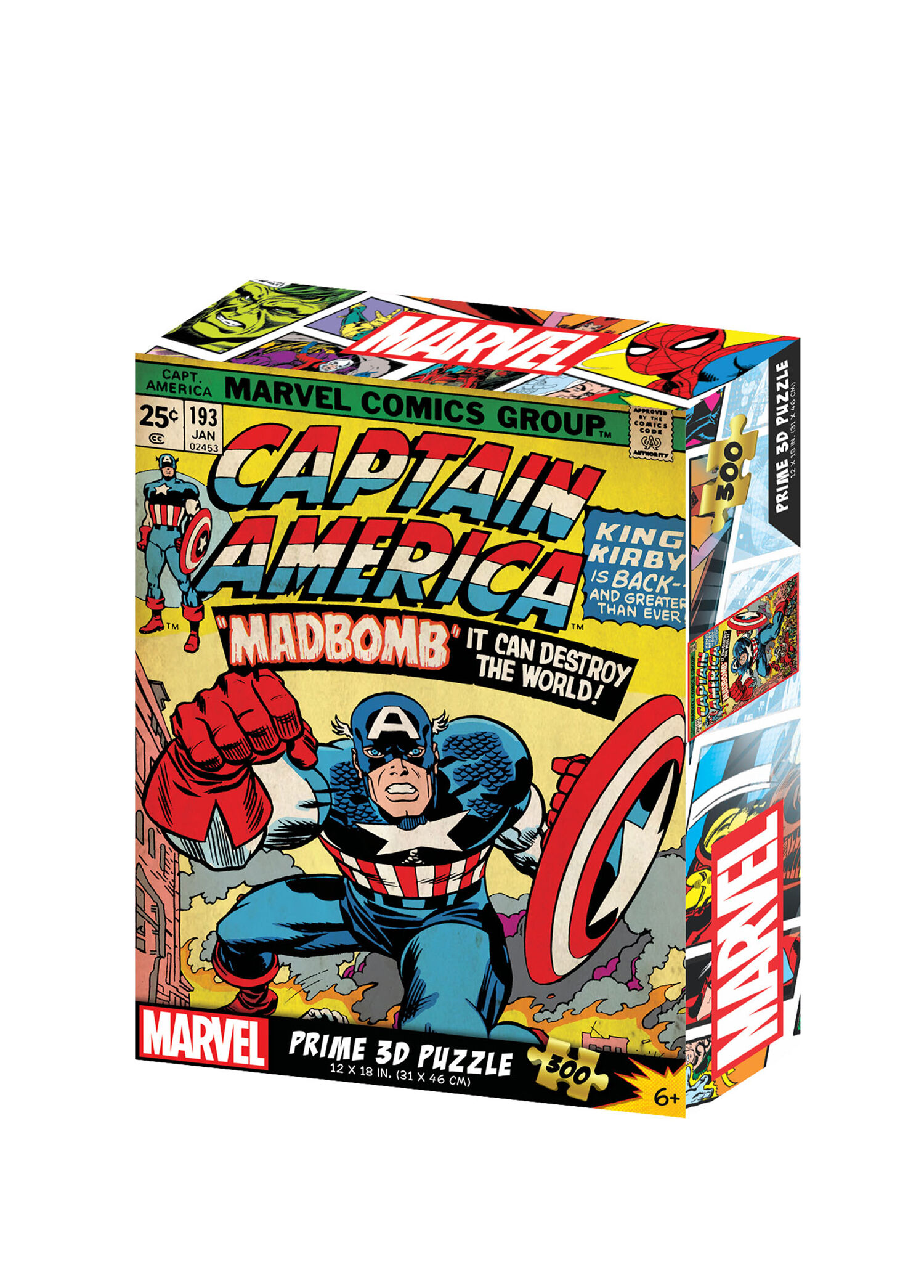 Marvel Comics Captain America 300 Parça 3D Puzzle