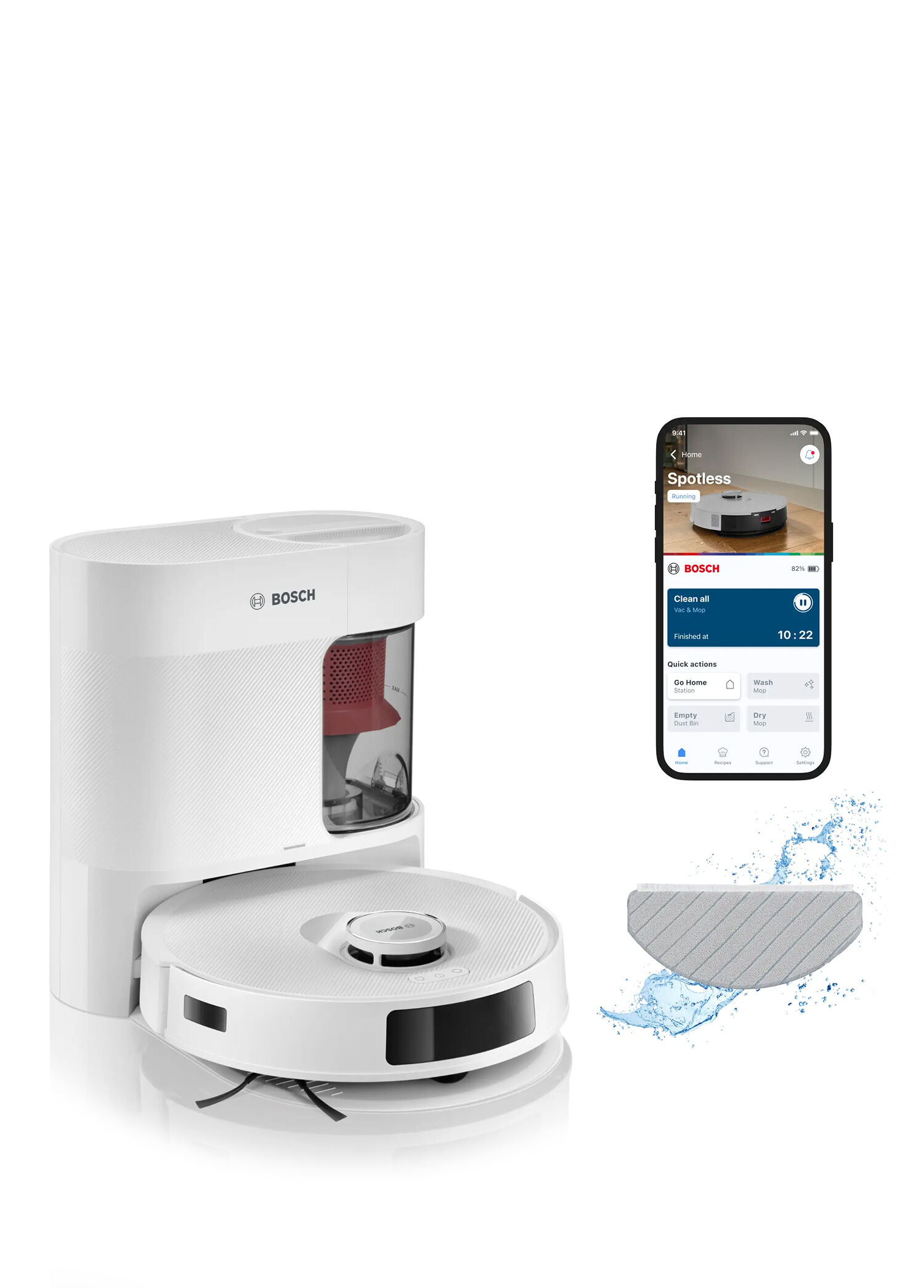 BCRD2W-BOSCH Beyaz Temizlik Robotu