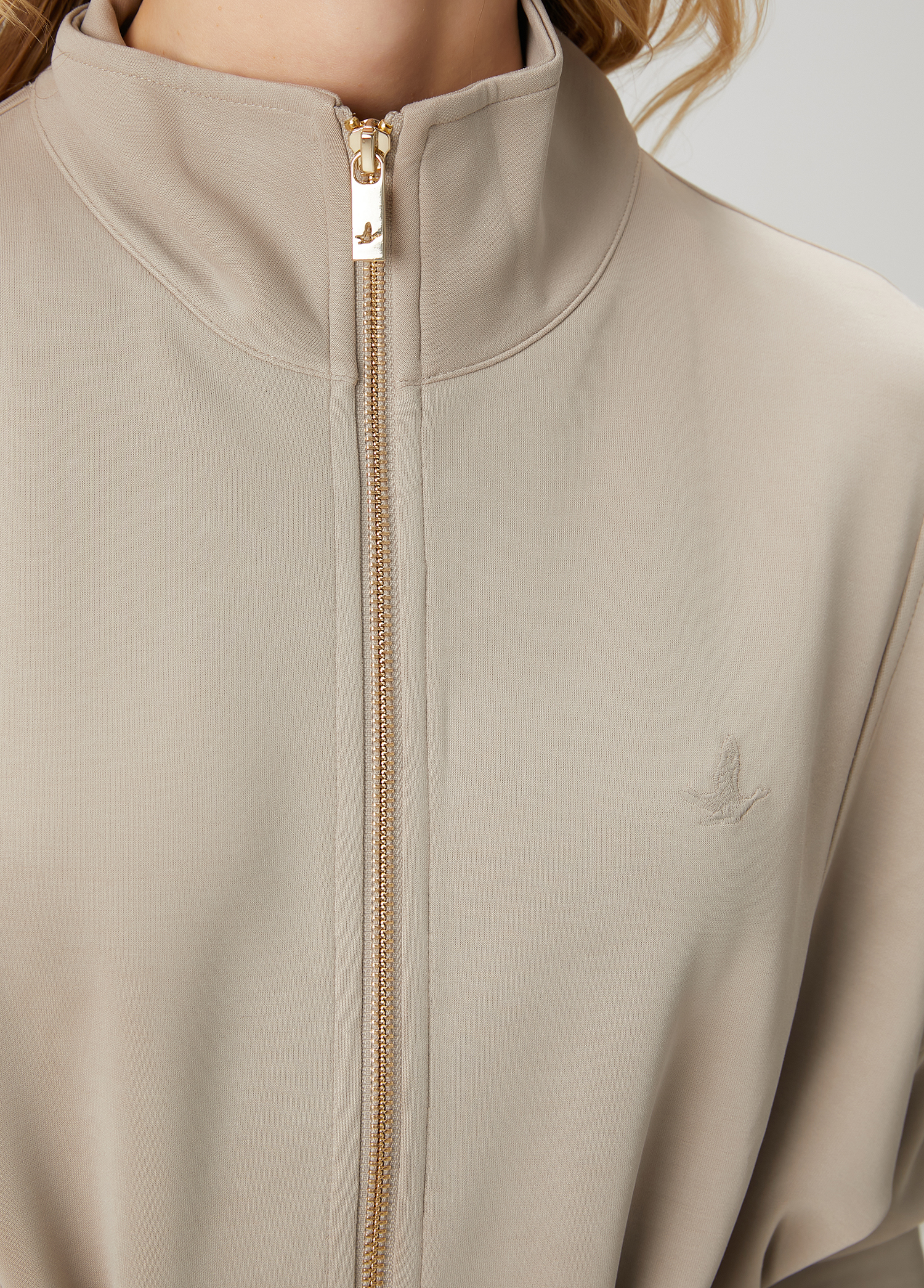 Vizon Fermuarlı Sweatshirt_5