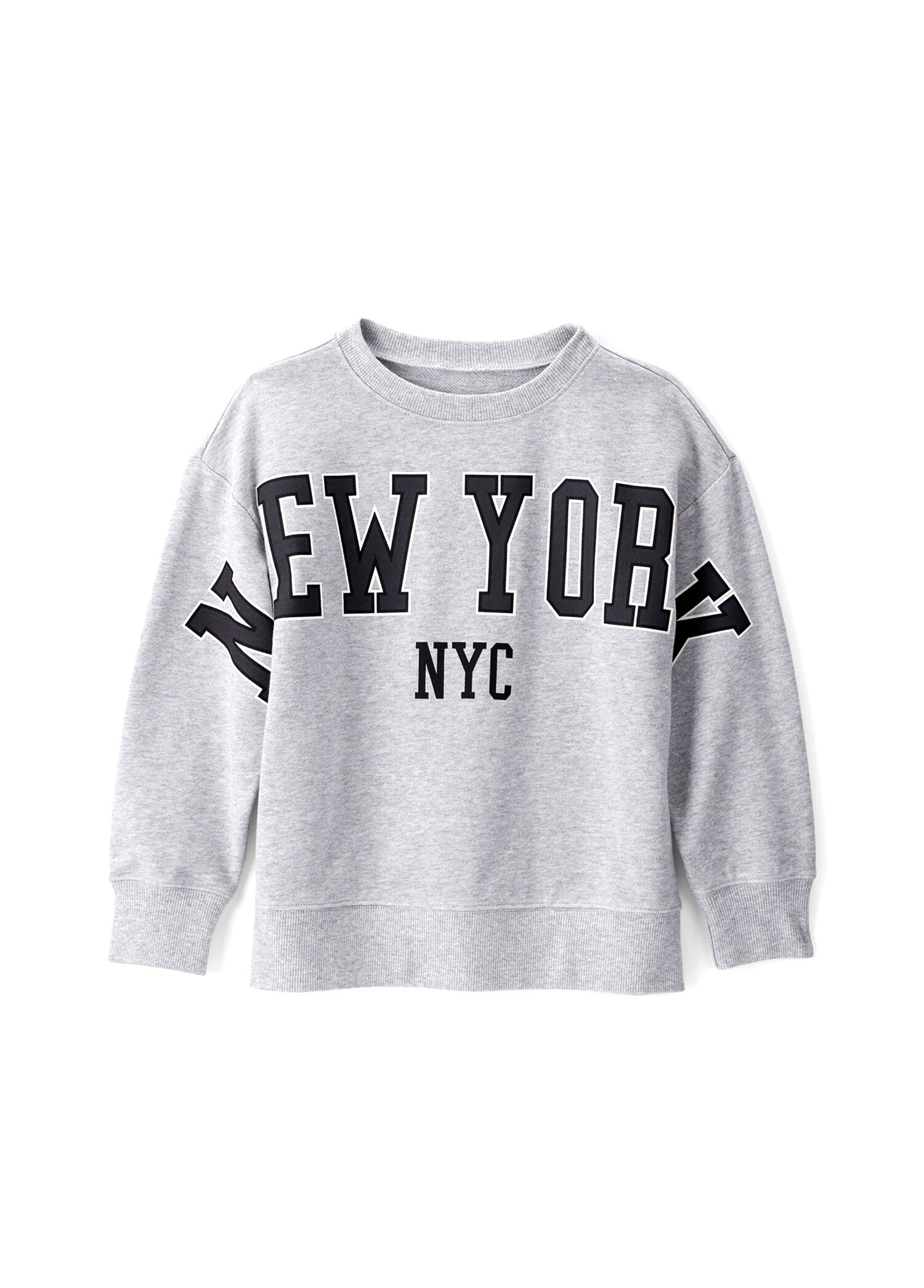 Gri Uzun Kollu Erkek Çocuk Sweatshirt