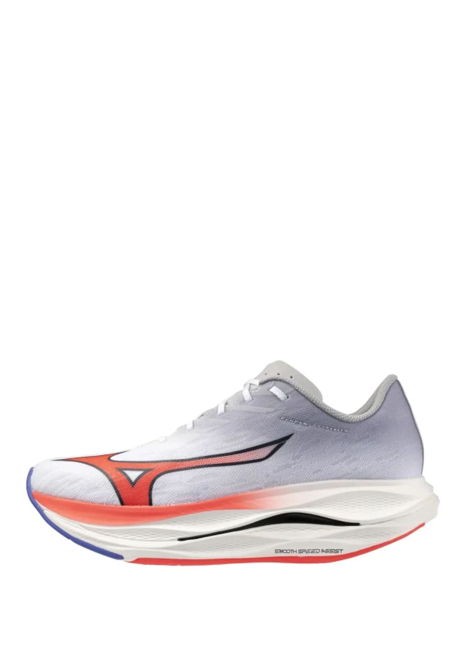 Mizuno Beyaz Erkek Wave Rebellion Flash 3 Beyaz Gri Erkek Koşu