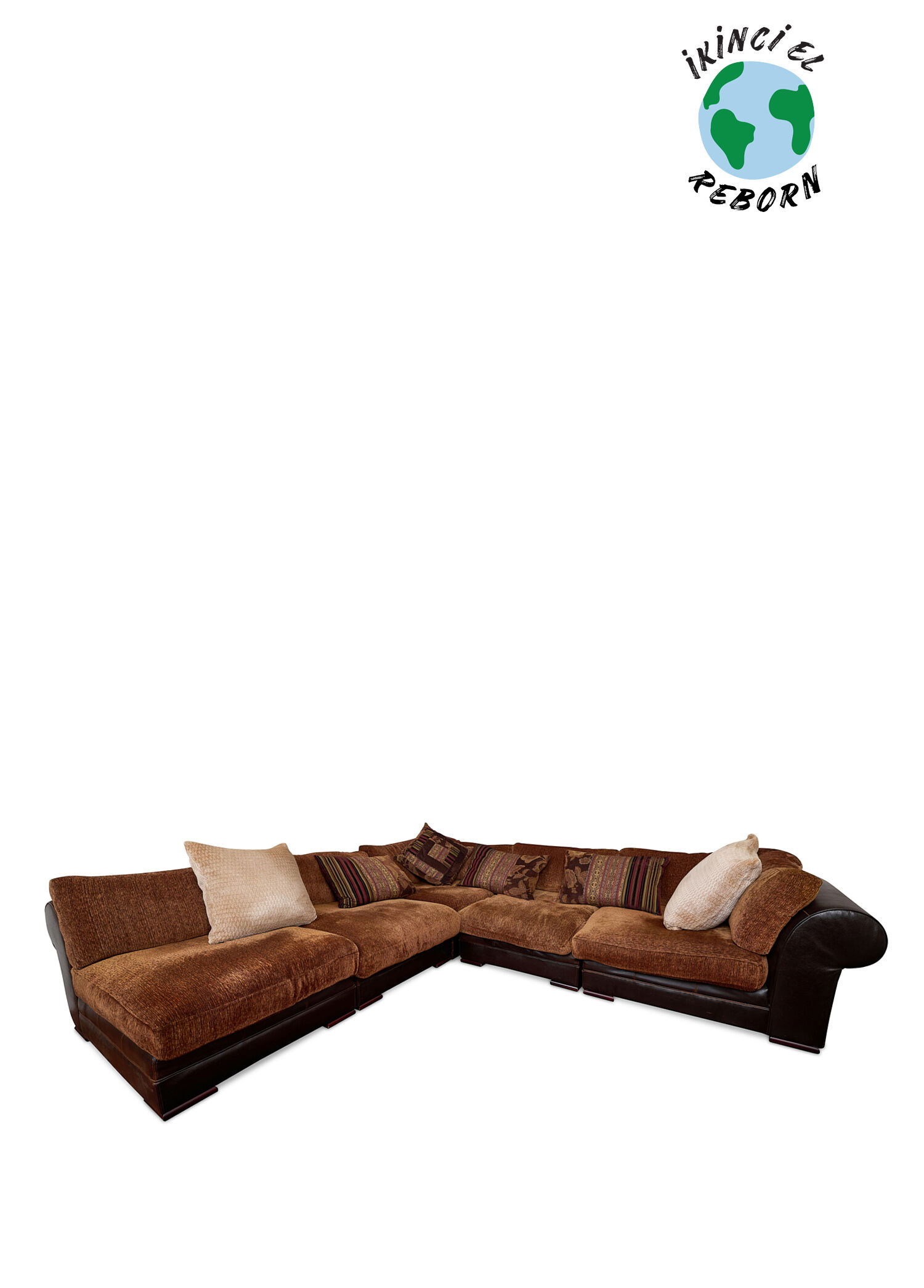 Roche Bobois Kahverengi L Koltuk Takım