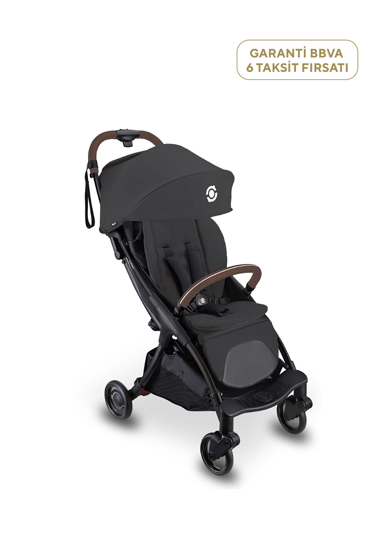 Globber - Stroll-lite Black Automatic Folding Baby Stroller