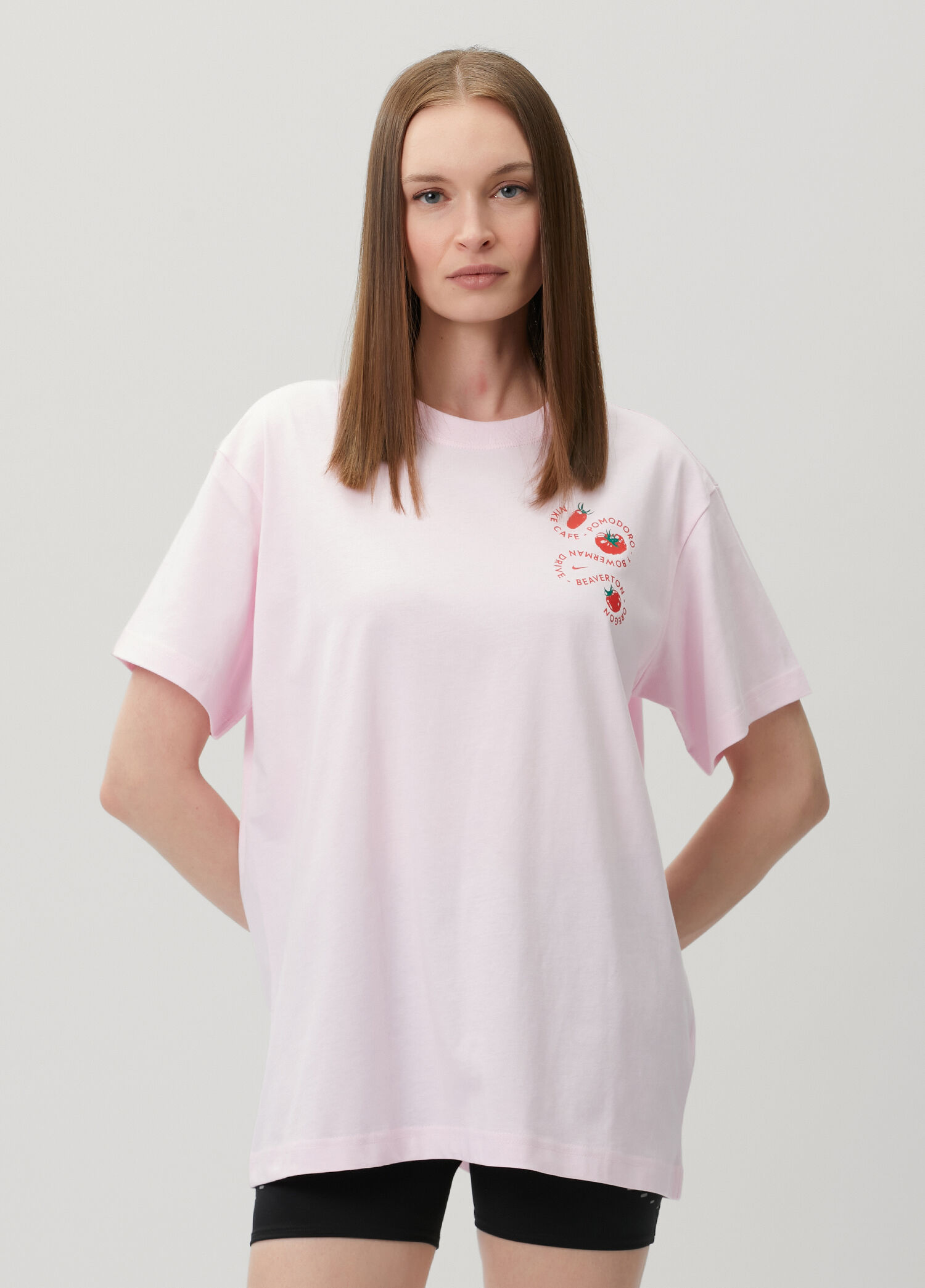 Classic Oversized Pembe T-shirt