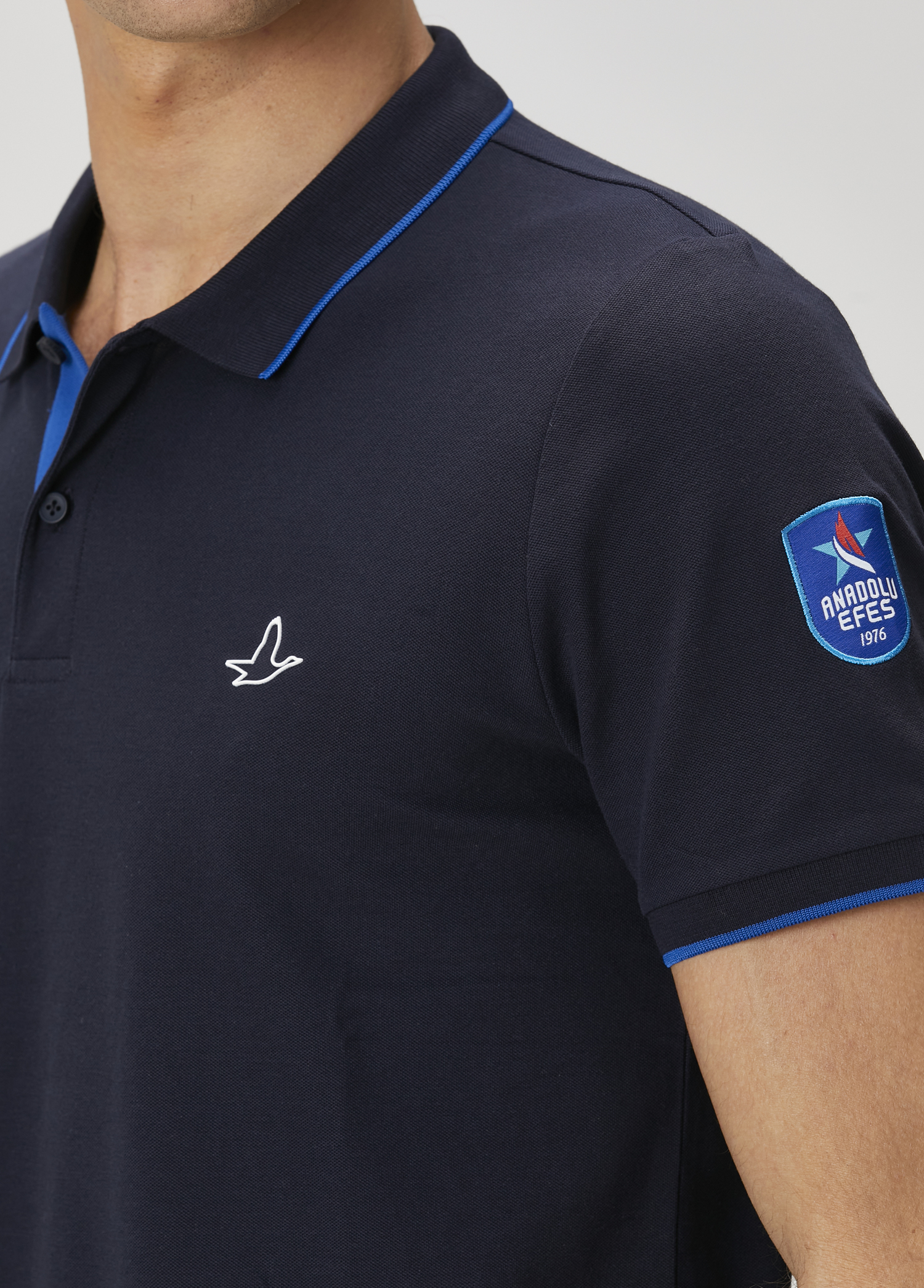 X Anadolu Efes Lacivert Polo Yaka T-shirt_7