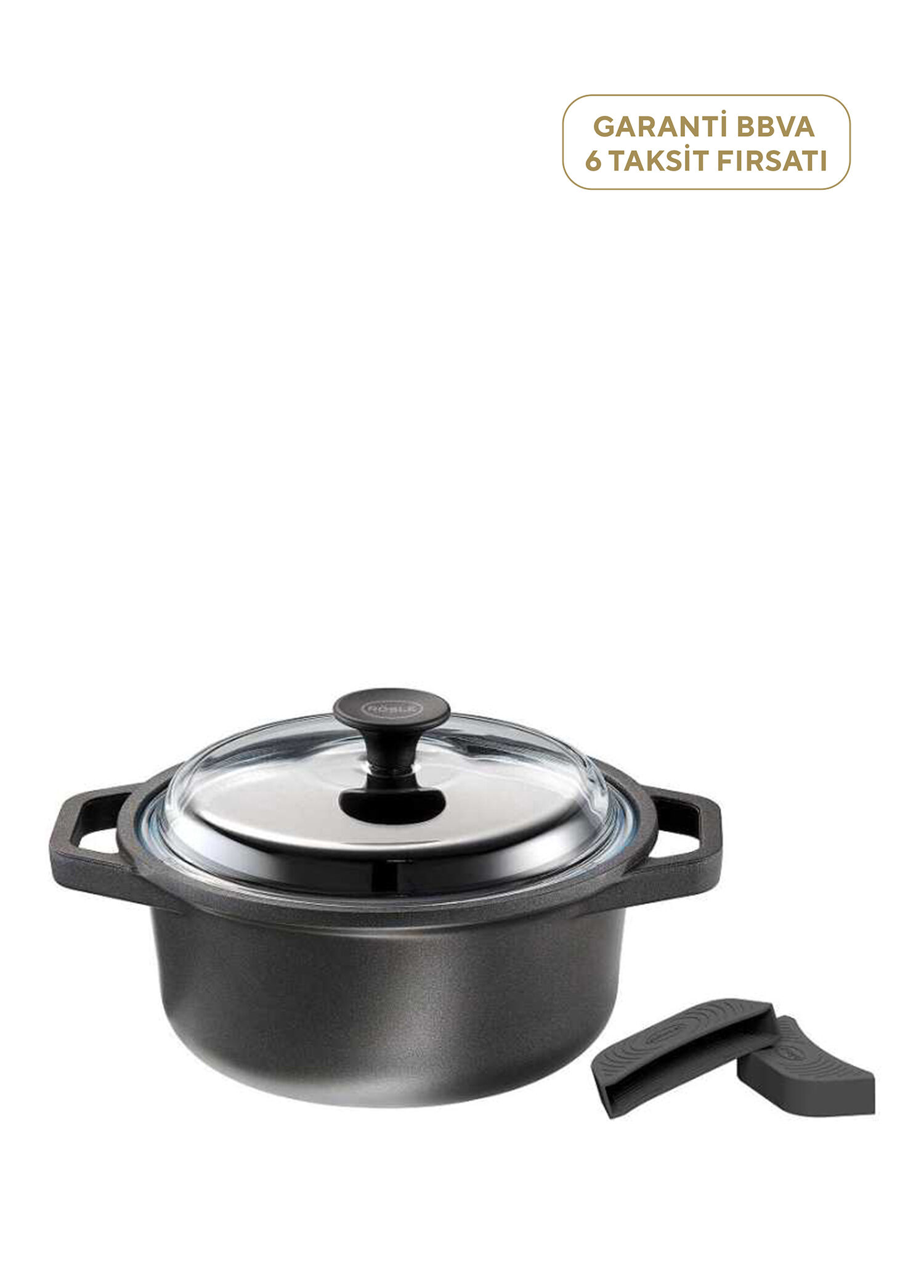 Cadini ProResist Dökme Alüminyum Tencere 20 cm