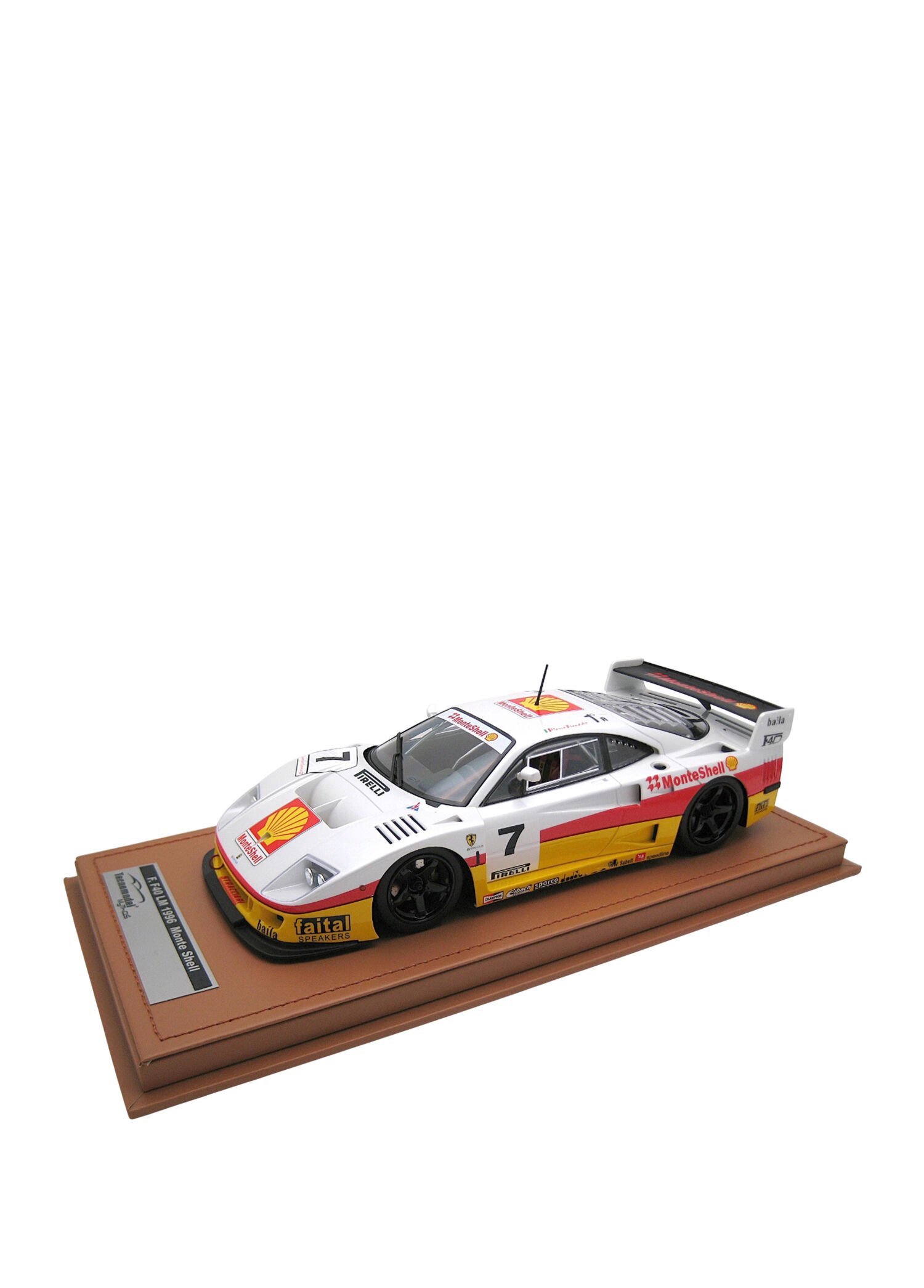1:18 1996 Ferrari F40 LM #7 Monte Shell Sponsor Rendering Edition Model Araba