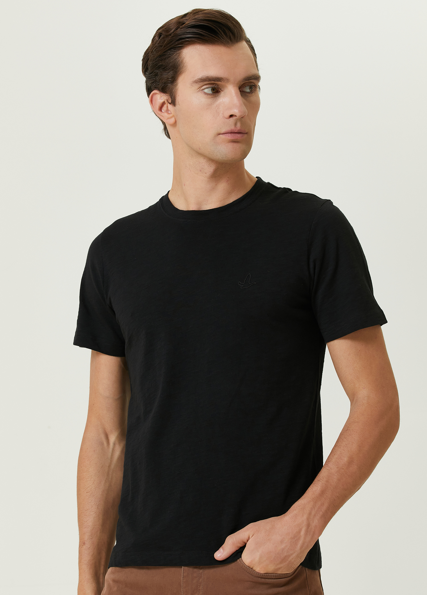 Siyah Flamlı T-shirt_1