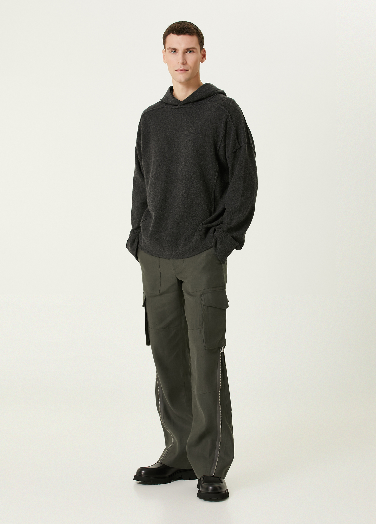 【関税込み】Isabel Benenato SSENSE限定 グレー フーディ ckwl02jf.