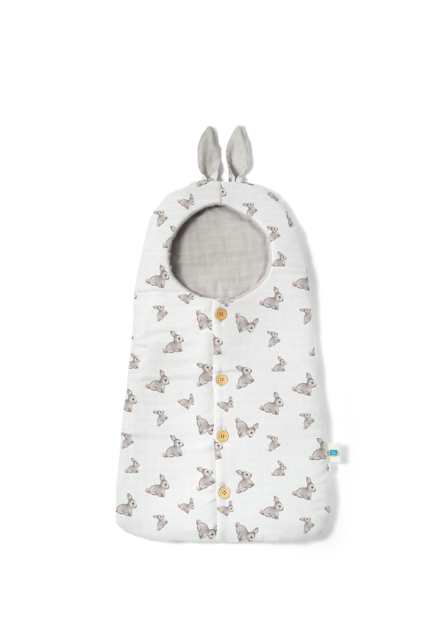 %100 Pamuk Iconique Lapin Pamuk Müslin Kundak Battaniye