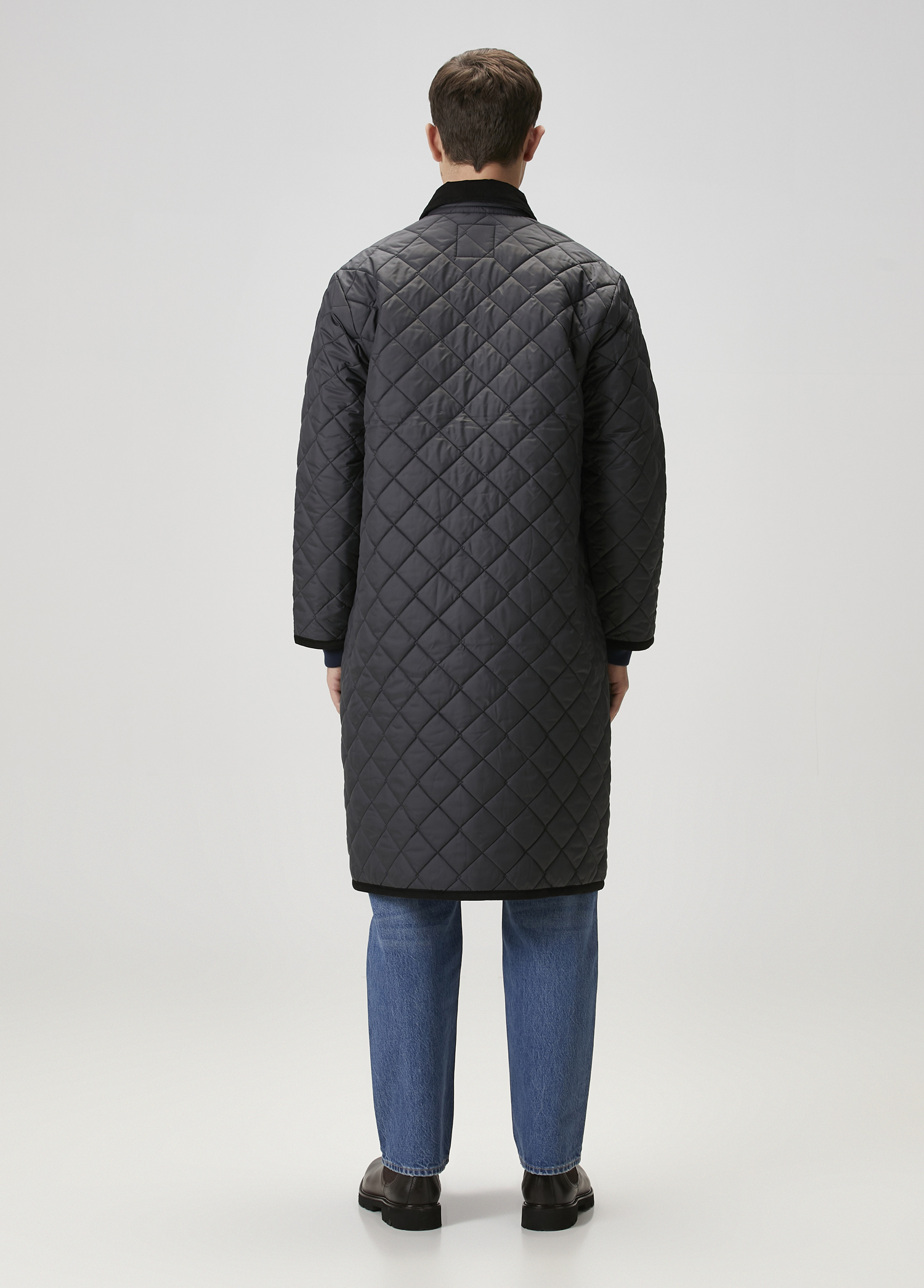 Lavenham Navy Blue Quilted Coat