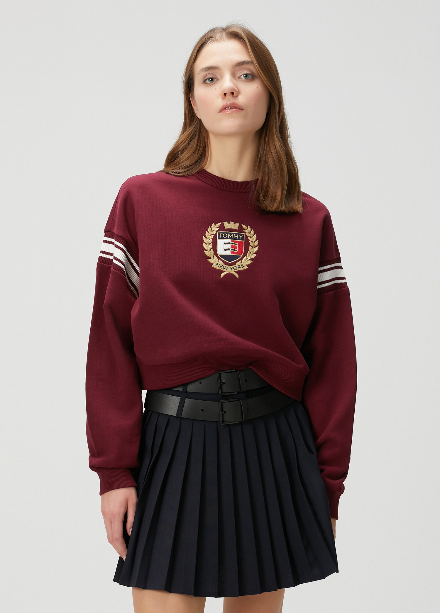 Prep Boxy Kırmızı Sweatshirt