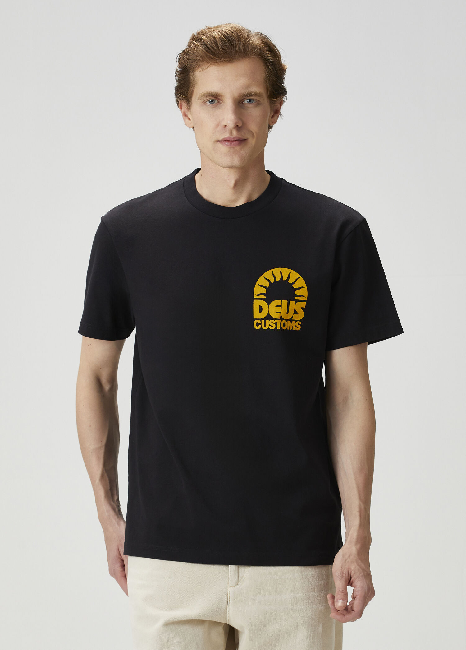 Siyah Logo Baskılı T-shirt