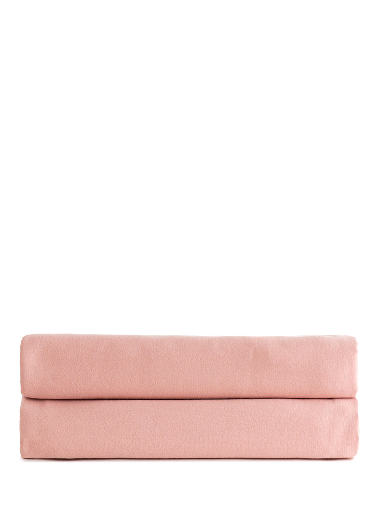 Smooth Pembe Pamuklu Çift Kişilik Düz Çarşaf 240 x 260 cm