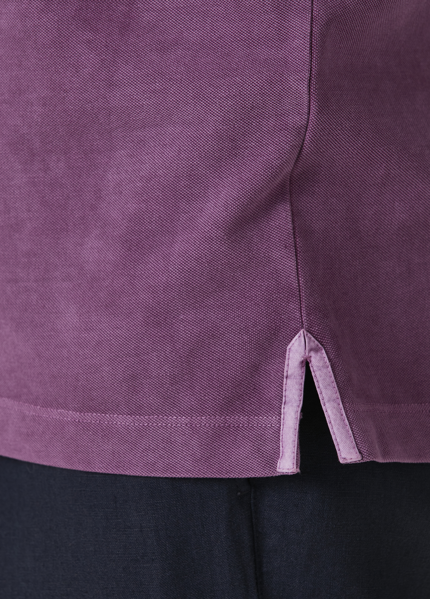 Comfort Fit Mor Polo Yaka T-shirt_7