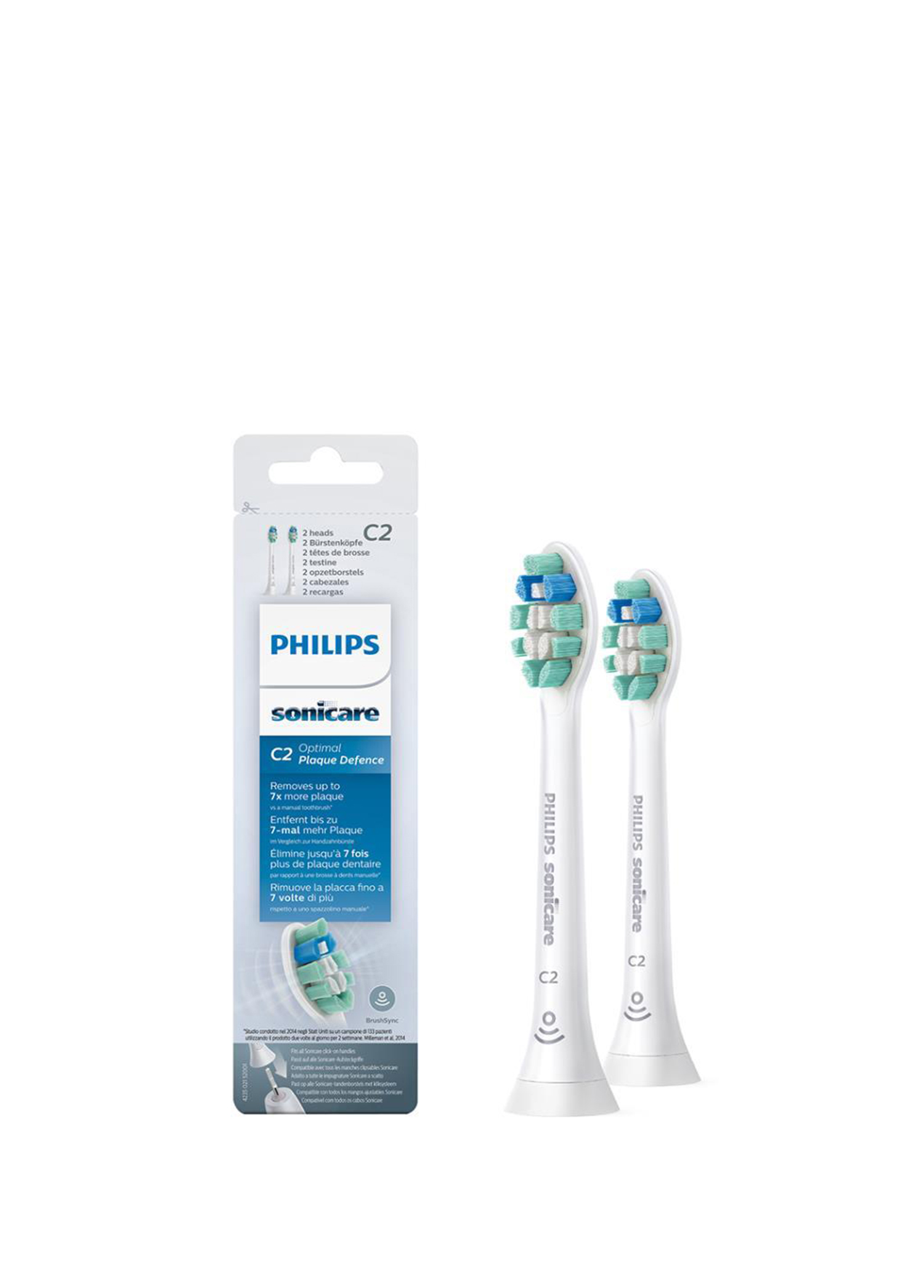 Sonicare HX9022/10 Optimal Plaque Defence Sonic 2'li Beyaz Şarjlı Diş Fırçası Yedek Başlıkları