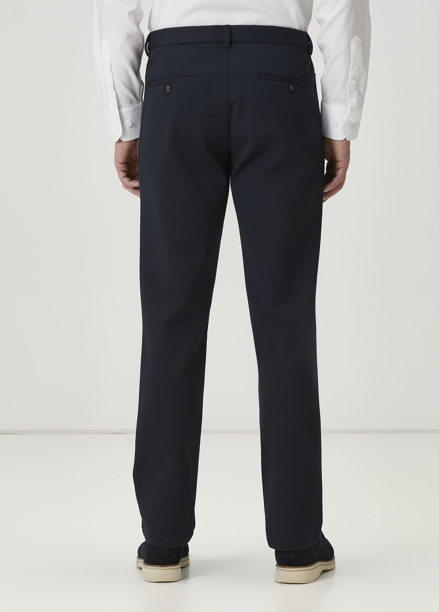 Lacivert Beli Kordonlu Chino Pantolon_2