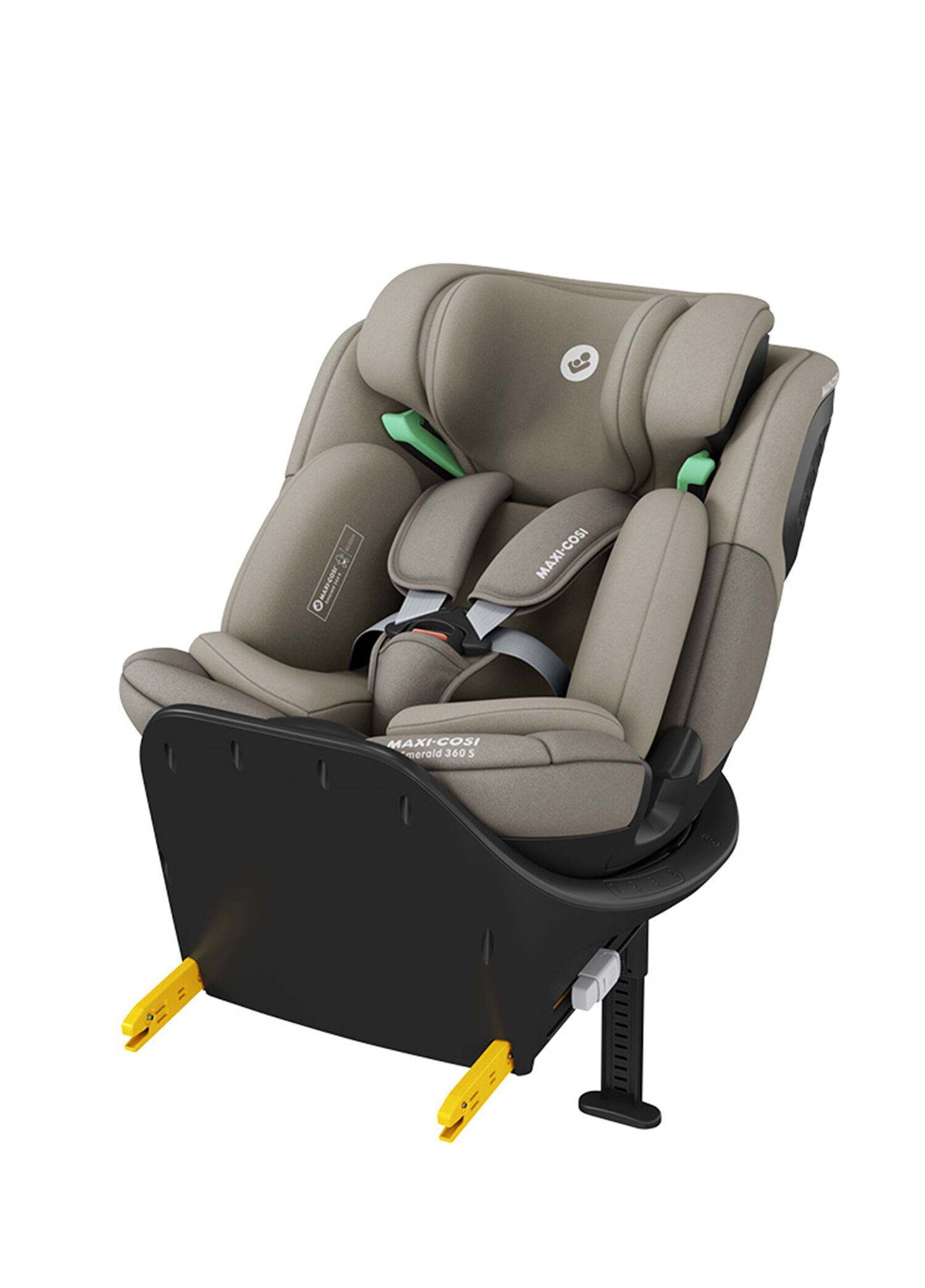 Emerald 360 S i-size Tonal Truffle İsofix'li 360 Dönebilir Yatabilir 0-36 kg Bebek Oto Koltuğu
