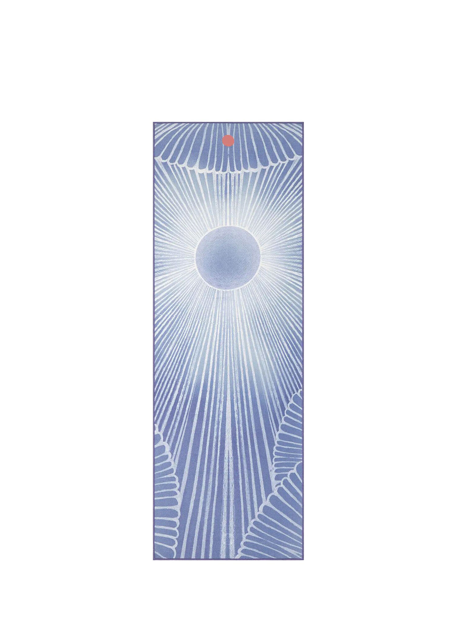 Yogitoes® Mavi Beyaz Radiant Yoga Mat Havlusu