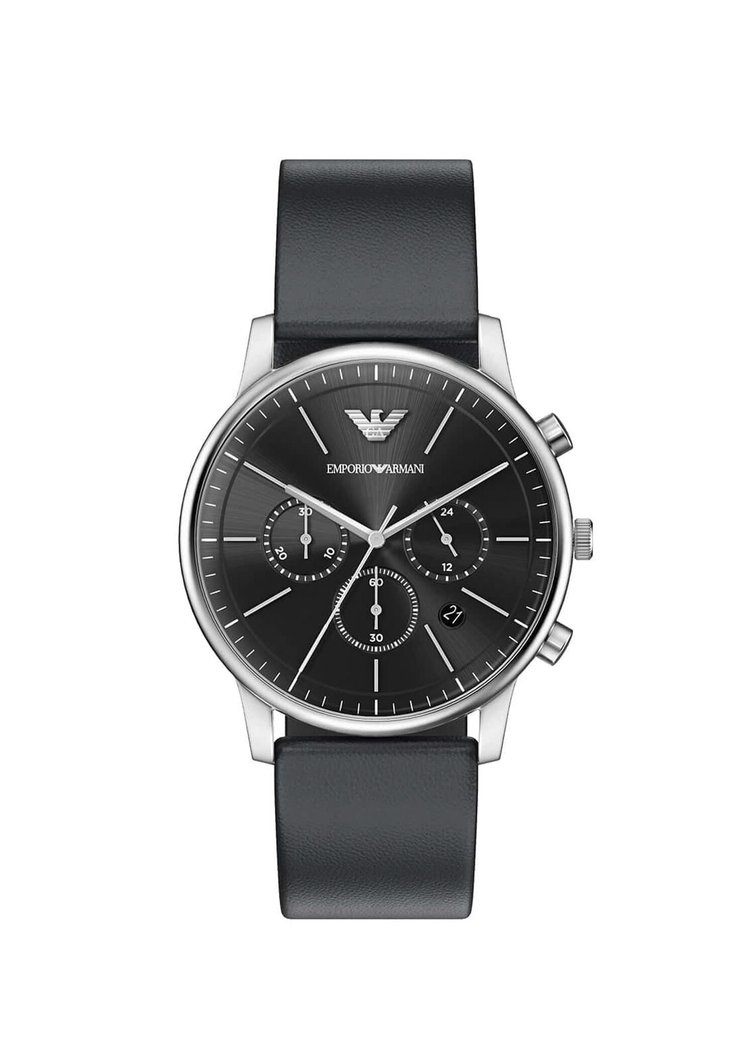 Emporio Armani Siyah Erkek AR11774 Siyah Deri Erkek Kol Saati 1940272 | Beymen