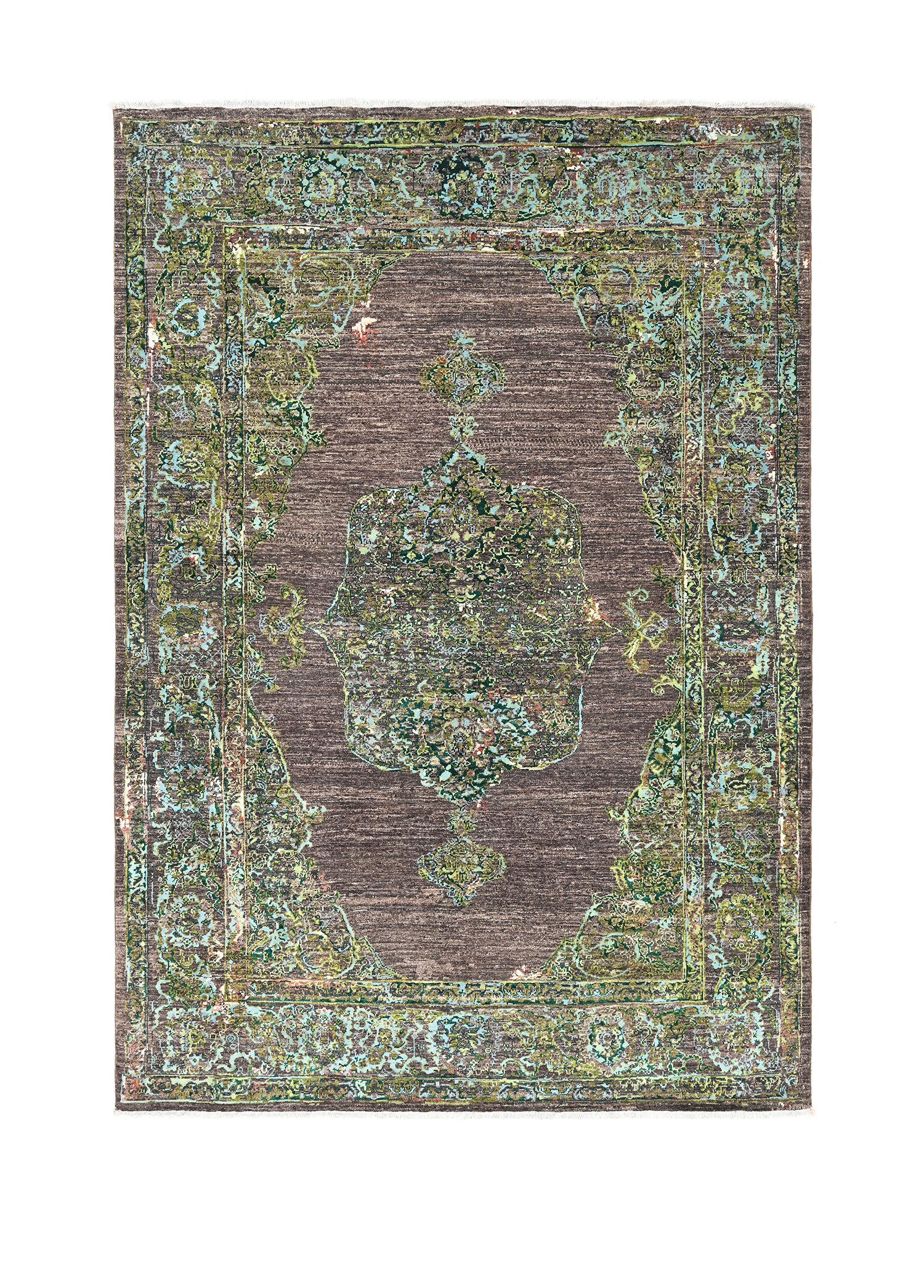 Ushak El Dokuma Yün ve İpek Halı 234x164 cm