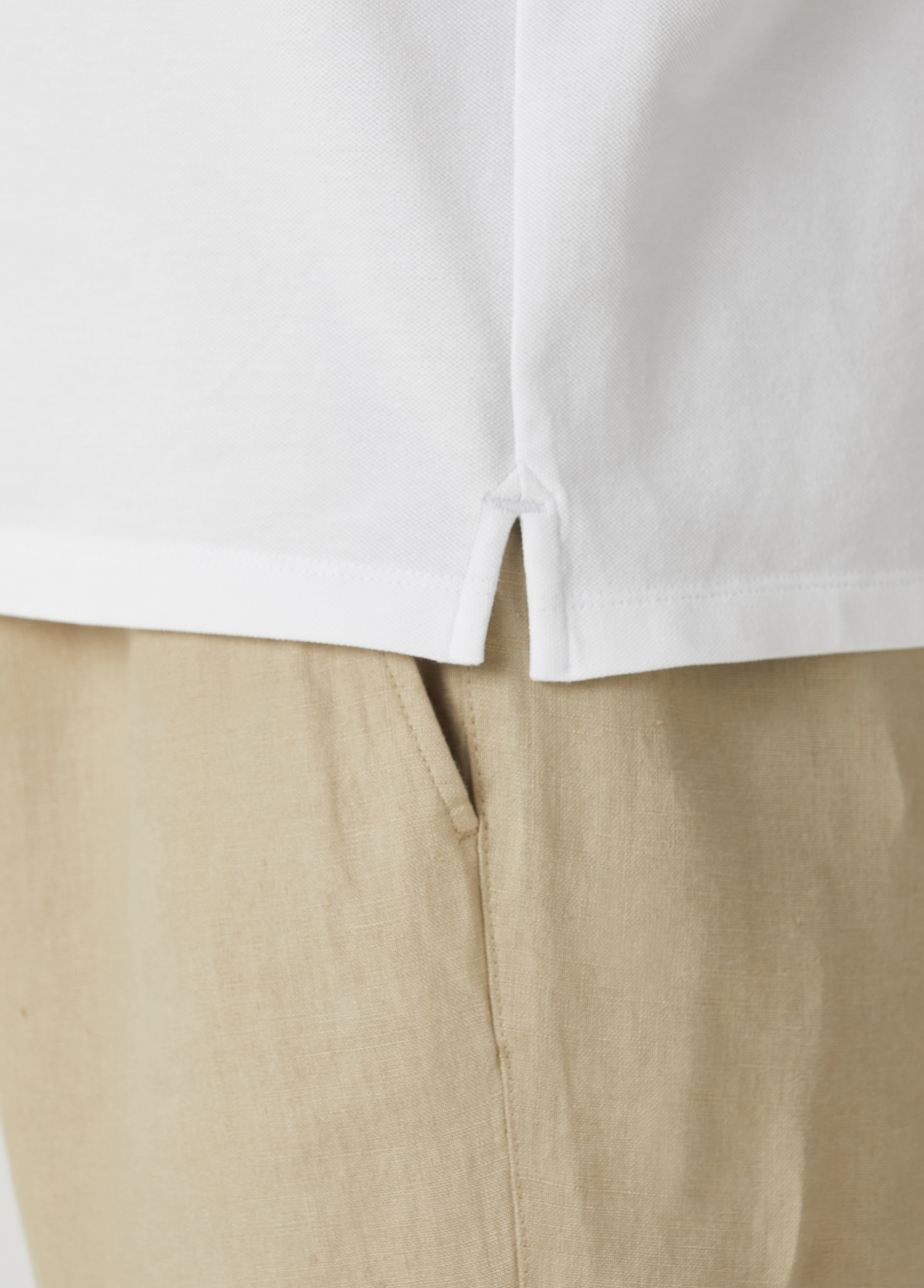 Comfort Fit Beyaz Polo Yaka T-shirt_6