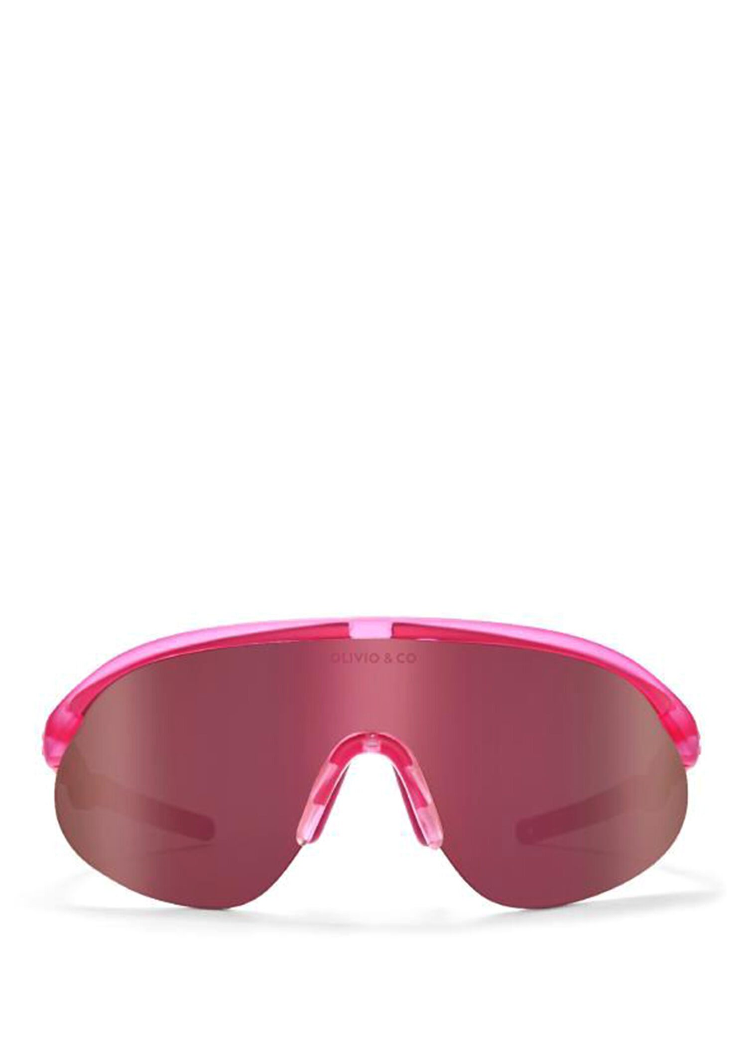Flamingo Pink Sport Yarım Çerçeveli Unisex Çocuk Outdoor Güneş Gözlüğü