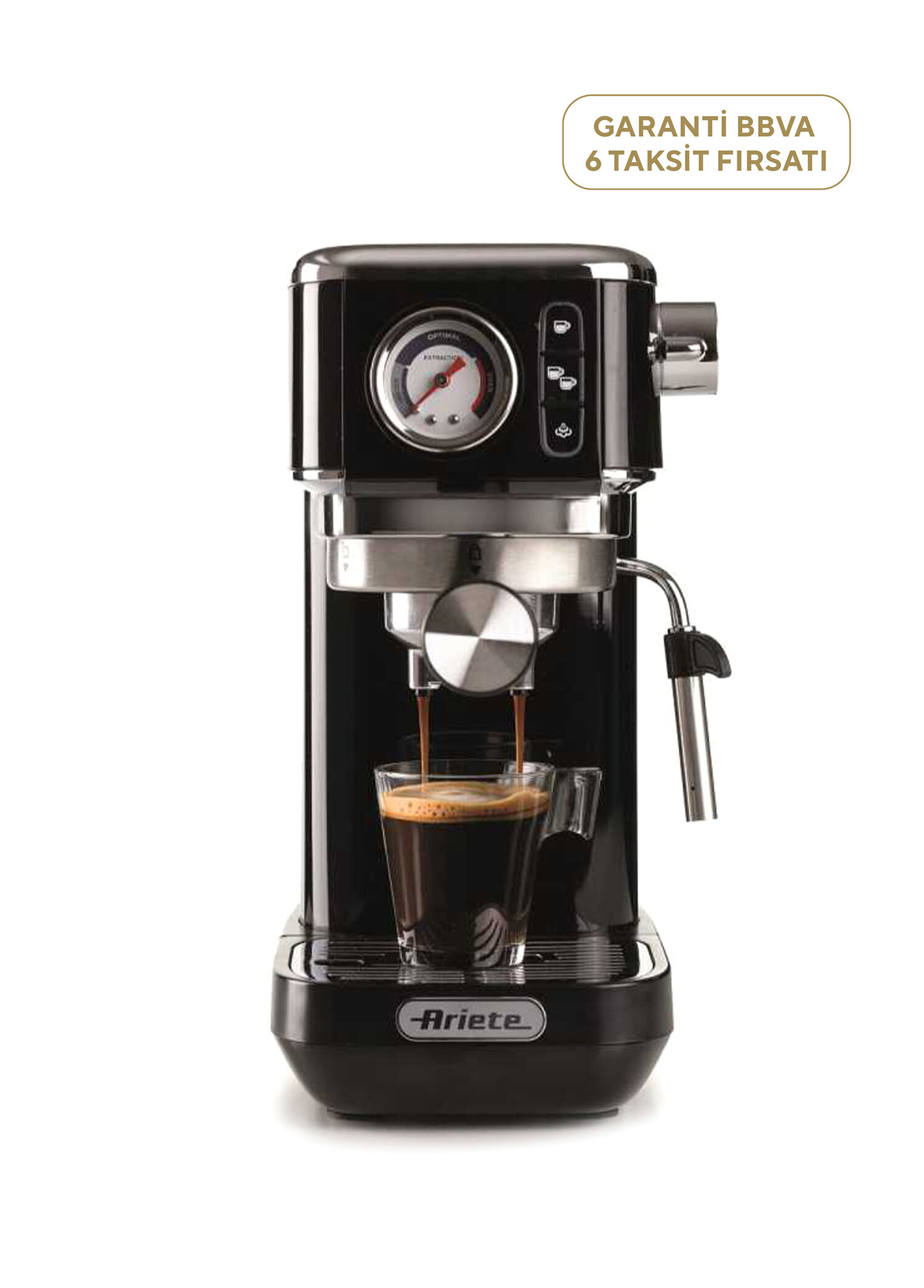 Moderna Espresso Slim 1300 W Siyah Kahve Makinesi