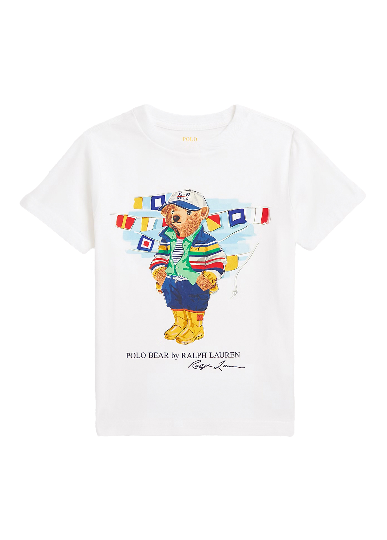 Polo Bear Beyaz Unisex Çocuk T-shirt