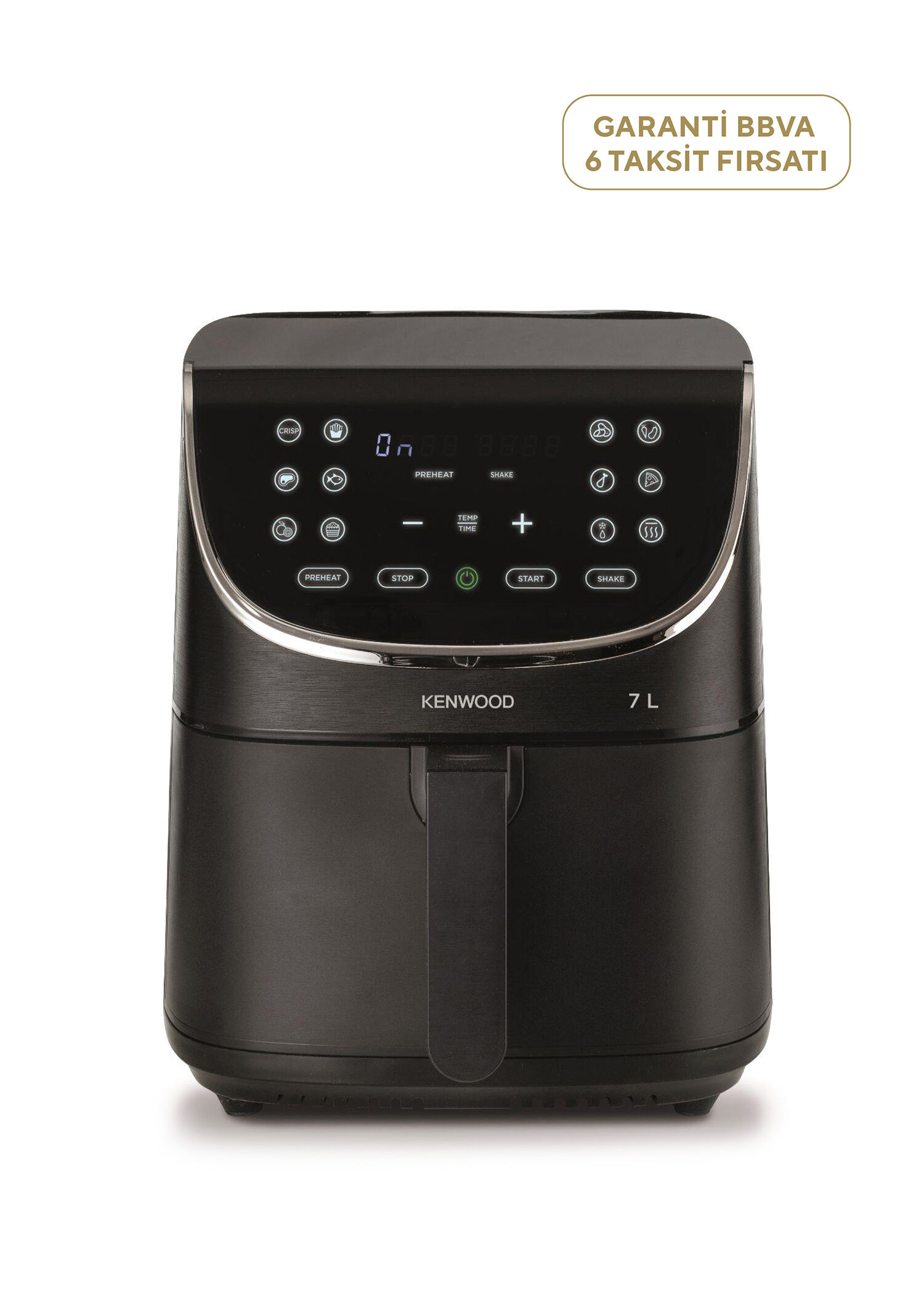 HFP80.000BK Siyah XXXL AirFryer 7 Lt