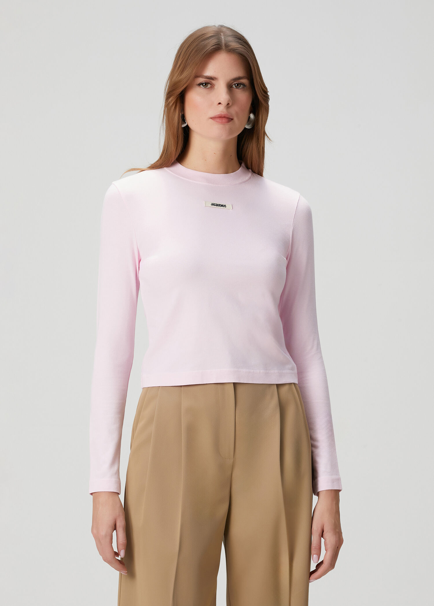 Pembe Uzun Kol T-shirt